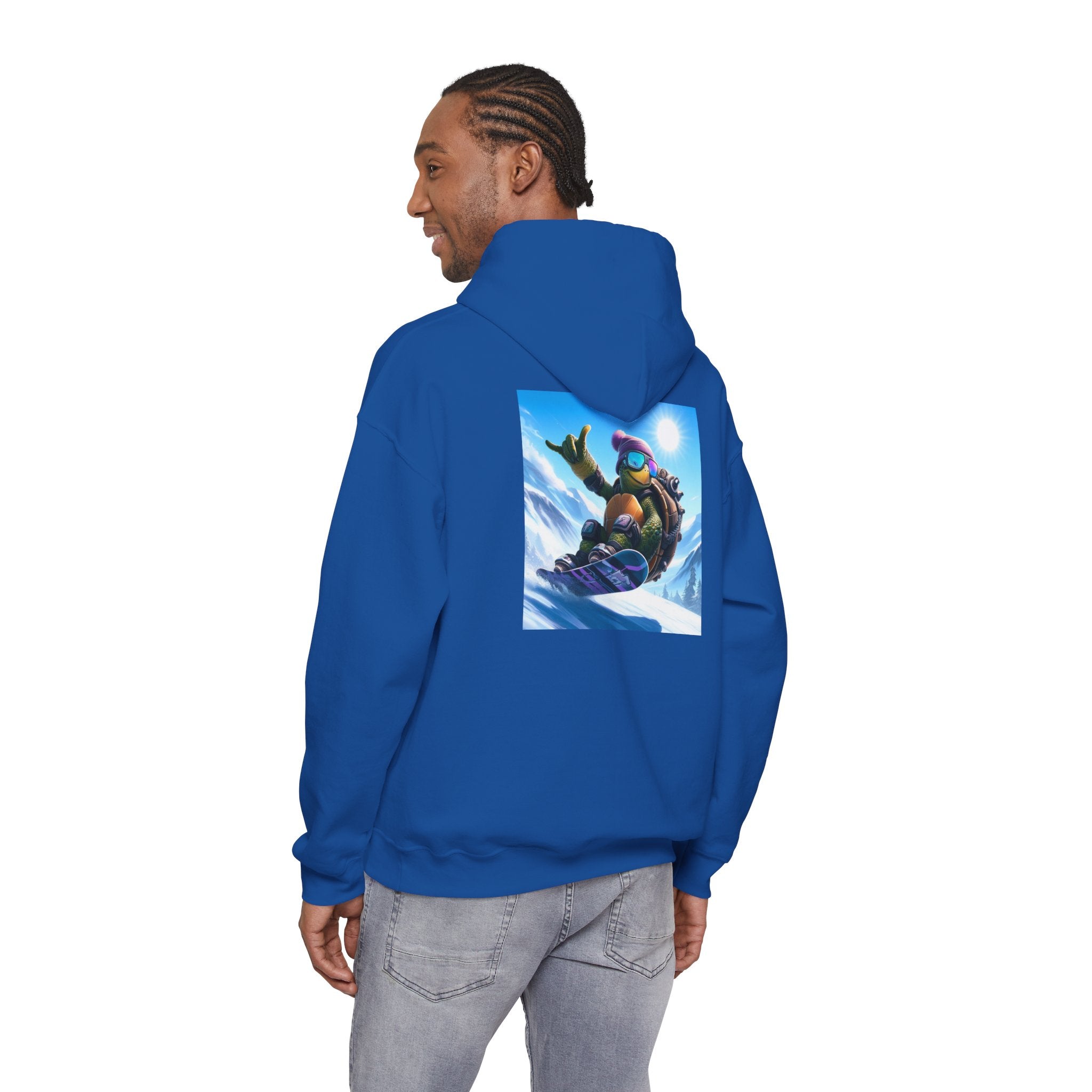 Hooded Sweatshirt Snowboarding Turtle Shakalaka Design