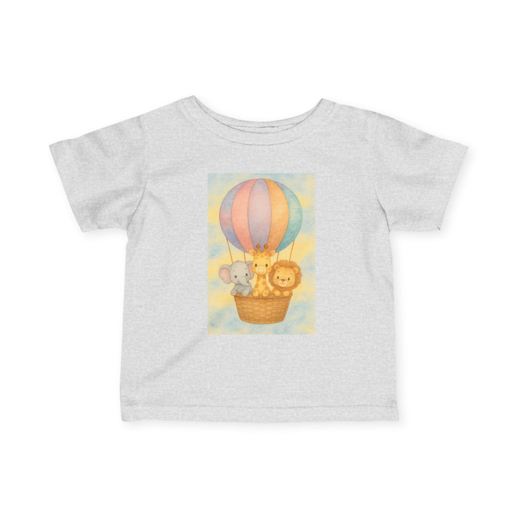 Infant Tee - Baby Animal Adventure Hot Air Balloon