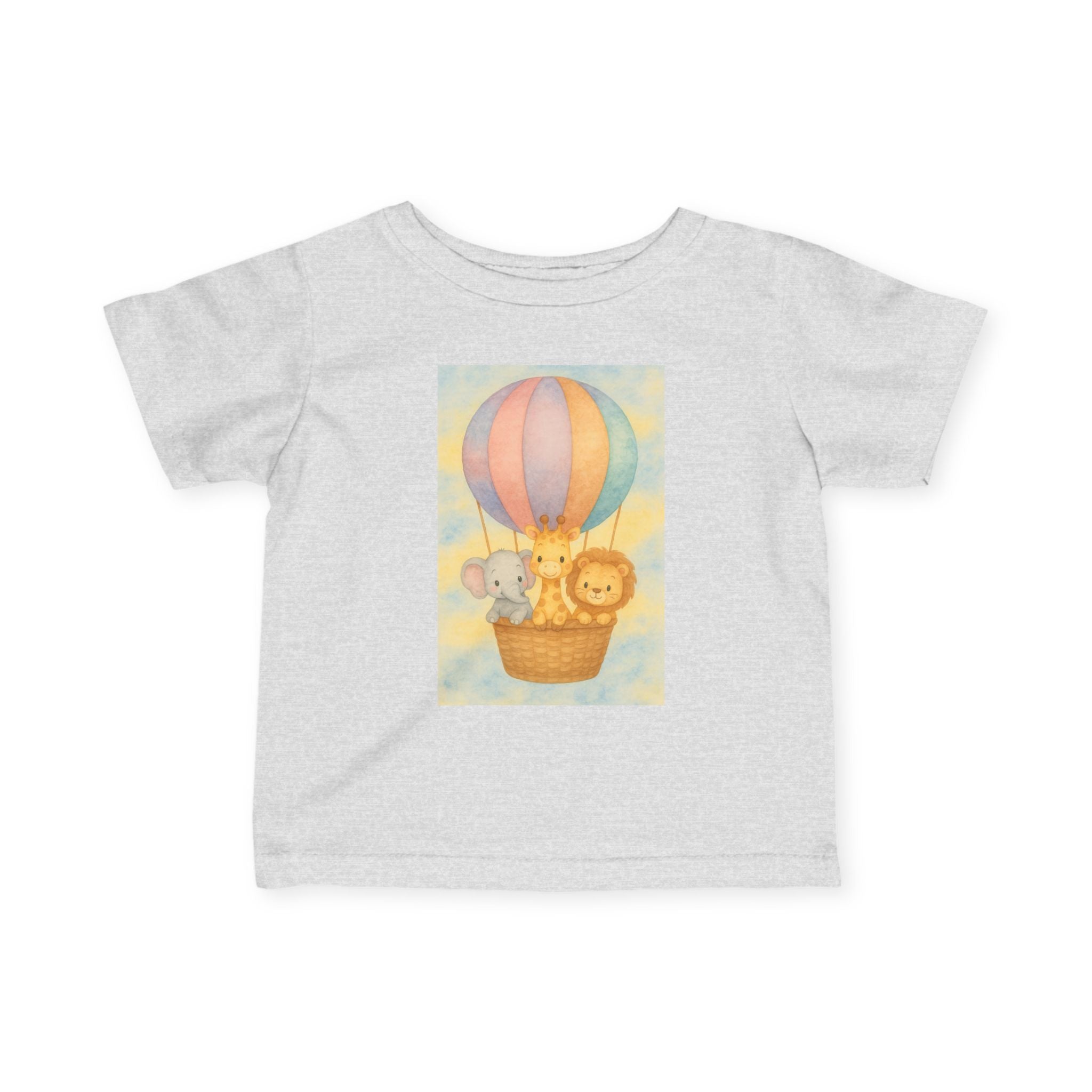 Infant Tee - Baby Animal Adventure Hot Air Balloon