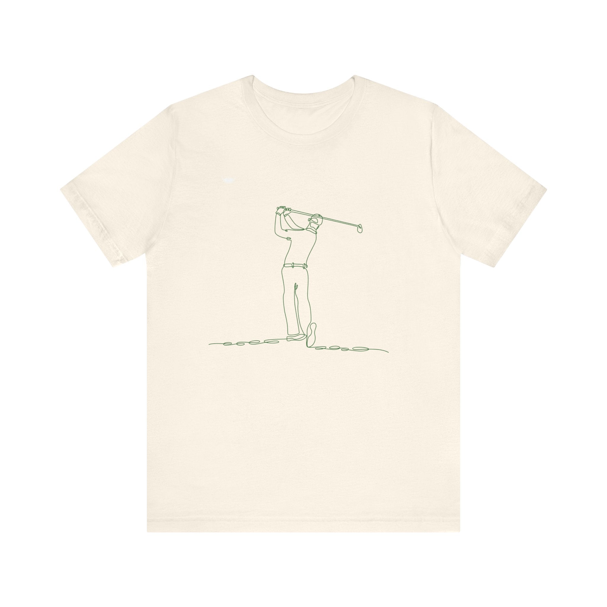 Golf Man Tee - Swing Club Line Design