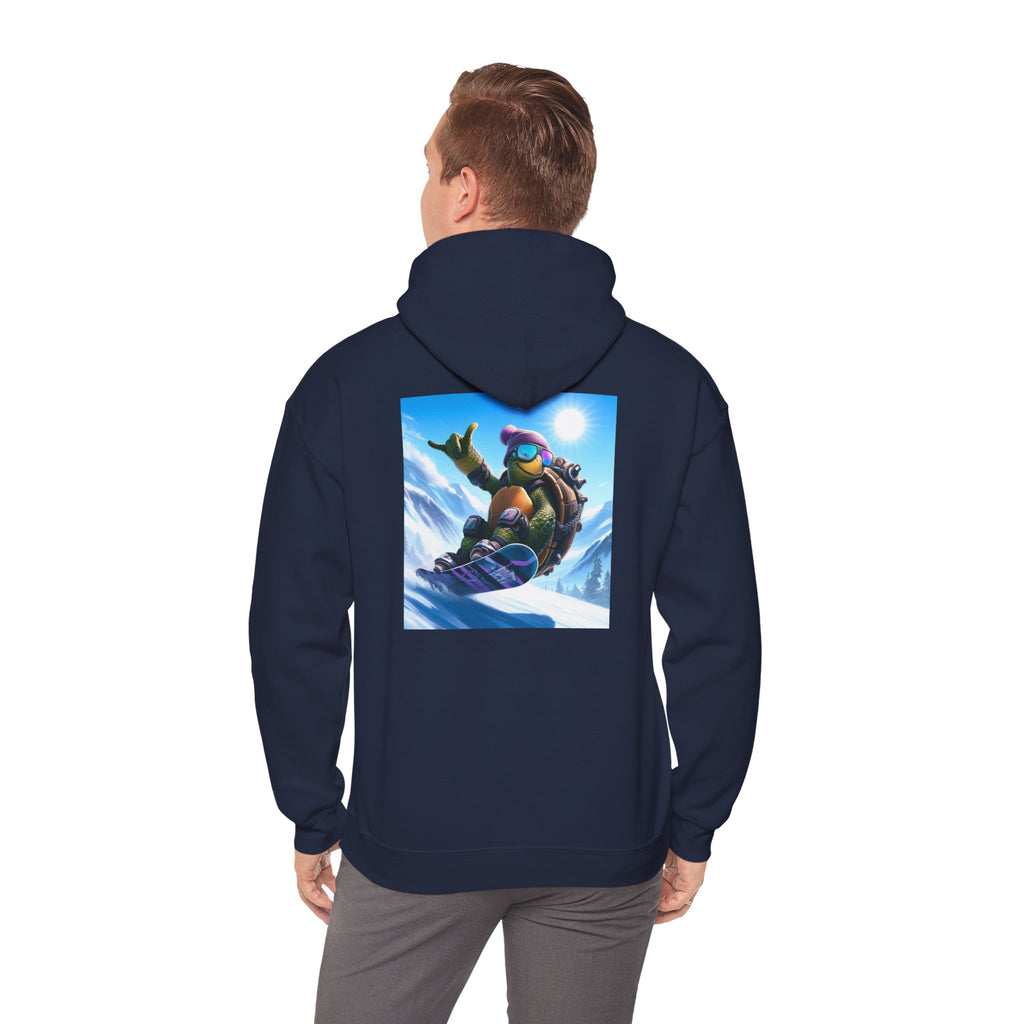 Hooded Sweatshirt Snowboarding Turtle Shakalaka Design
