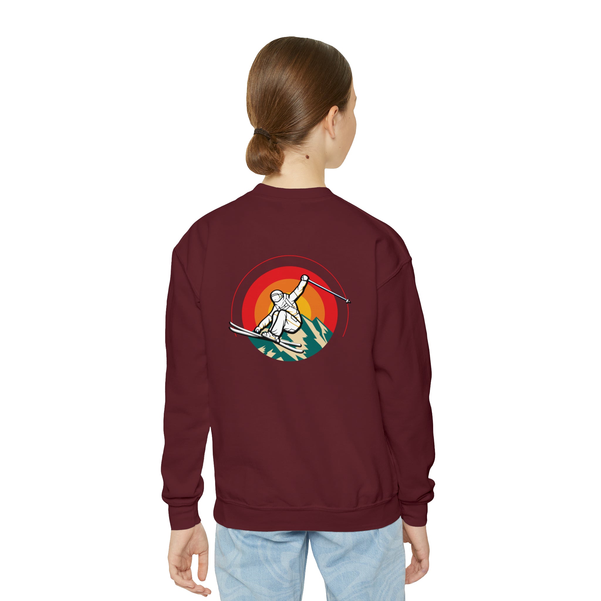Youth ski jump Crewneck Sweatshirt