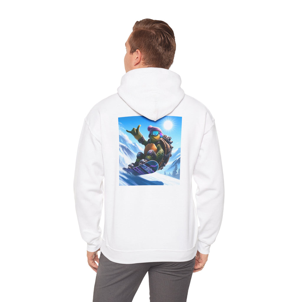 Hooded Sweatshirt Snowboarding Turtle Shakalaka Design