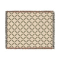 NuSafari® Golf Woven Throw Blanket, 100% Cotton Olive Branch & Golf Ball Tapestry , Country Club
