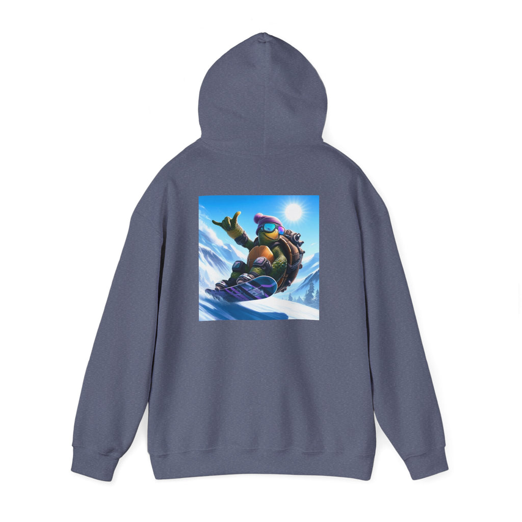 Hooded Sweatshirt Snowboarding Turtle Shakalaka Design