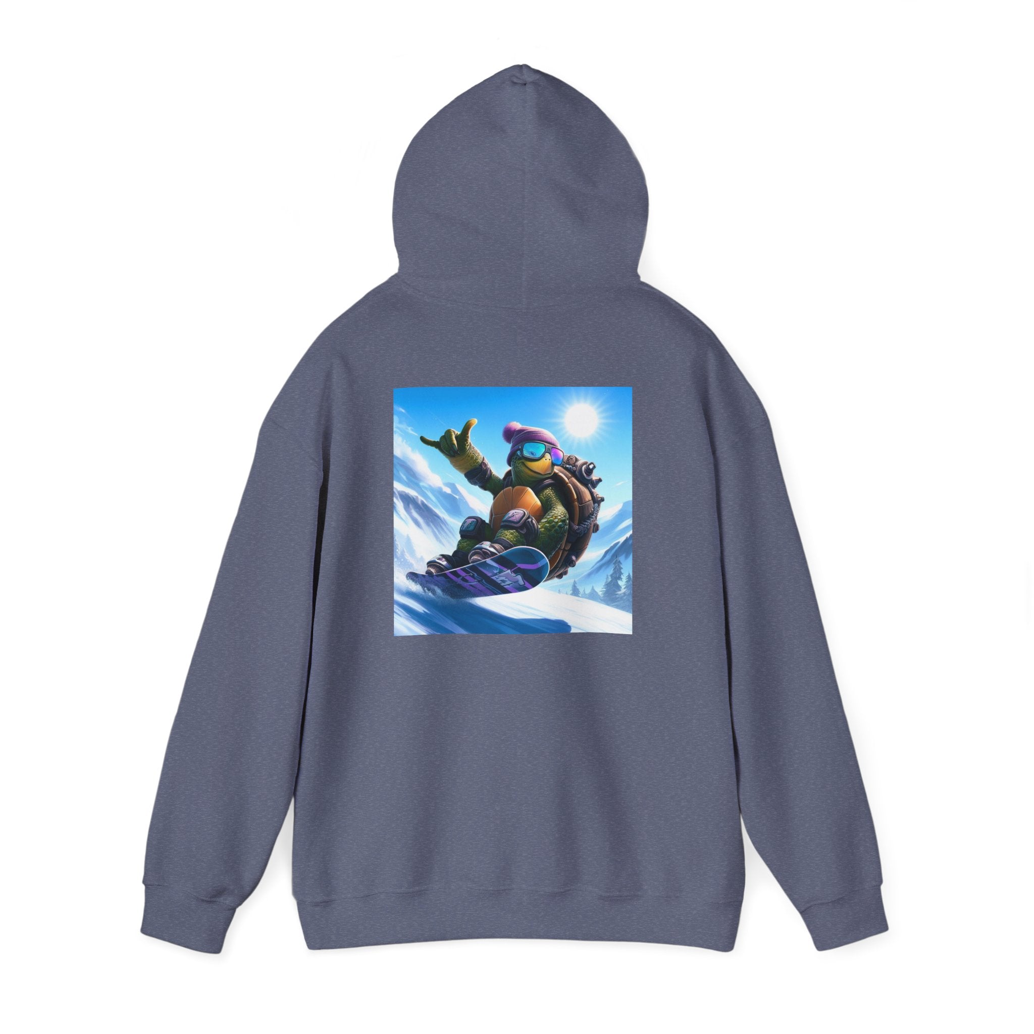 Hooded Sweatshirt Snowboarding Turtle Shakalaka Design