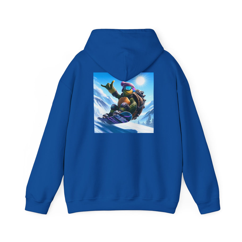 Hooded Sweatshirt Snowboarding Turtle Shakalaka Design