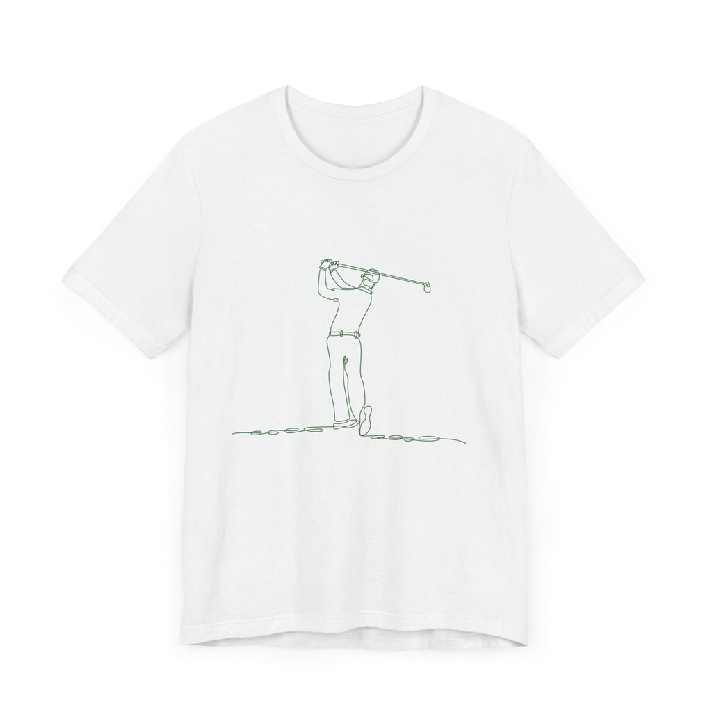 Golf Man Tee - Swing Club Line Design