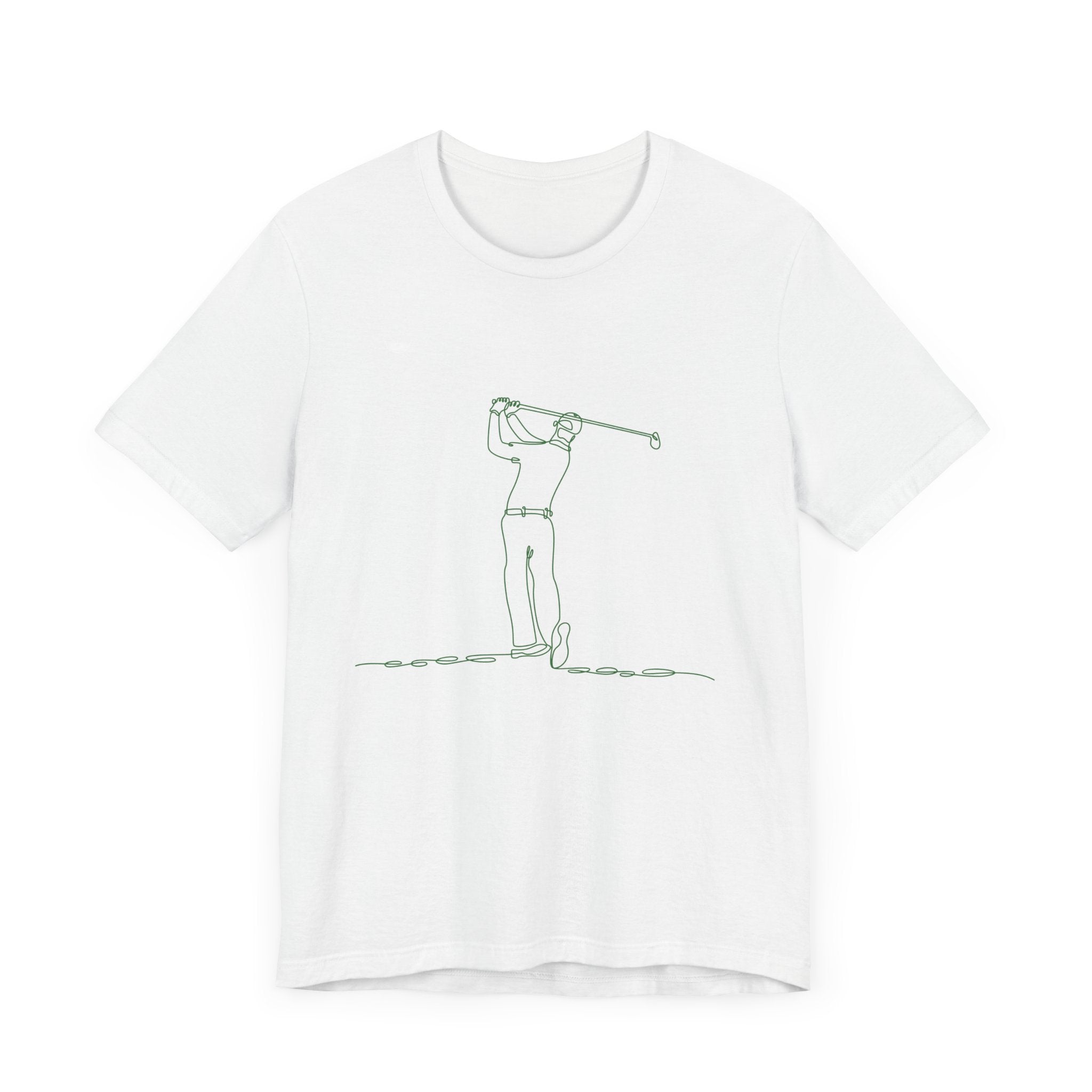 Golf Man Tee - Swing Club Line Design