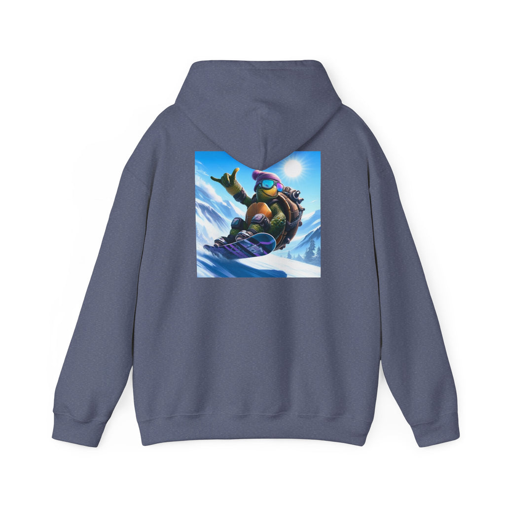 Hooded Sweatshirt Snowboarding Turtle Shakalaka Design