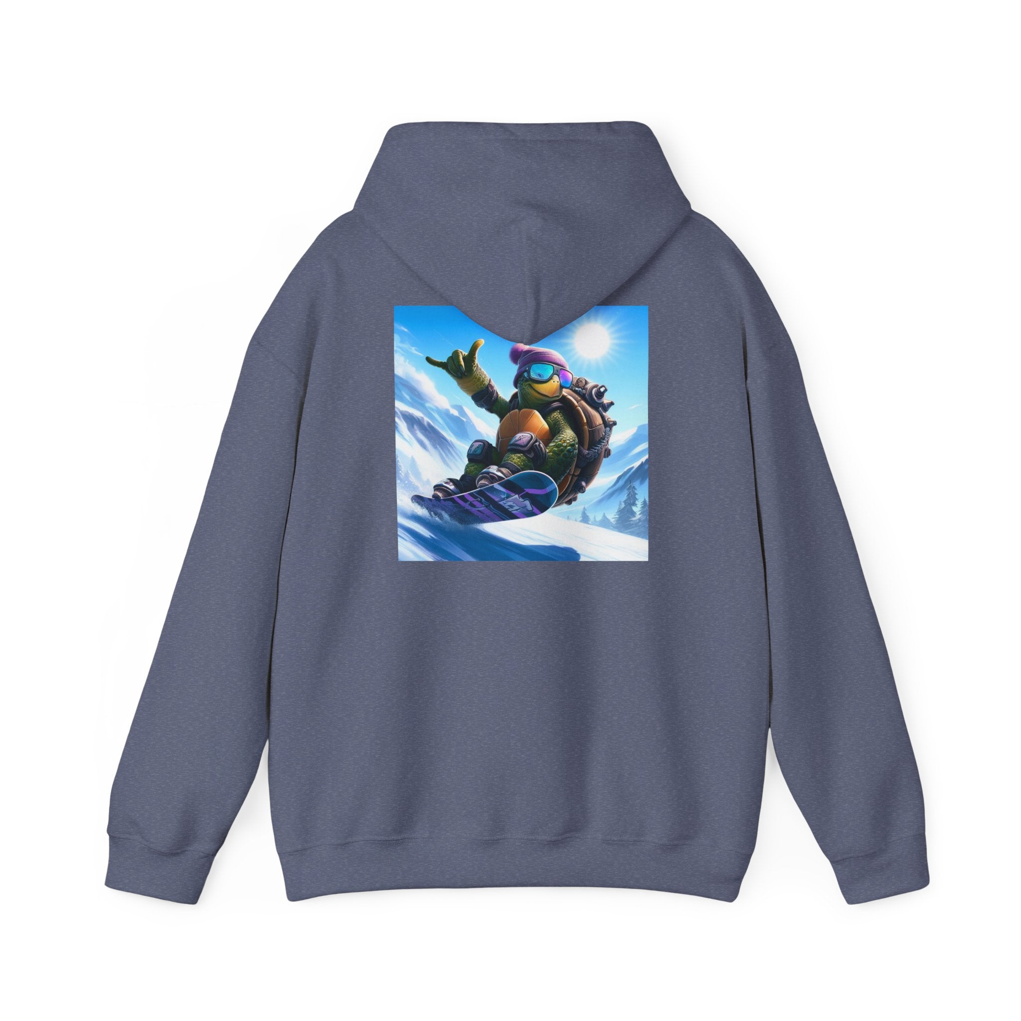 Hooded Sweatshirt Snowboarding Turtle Shakalaka Design