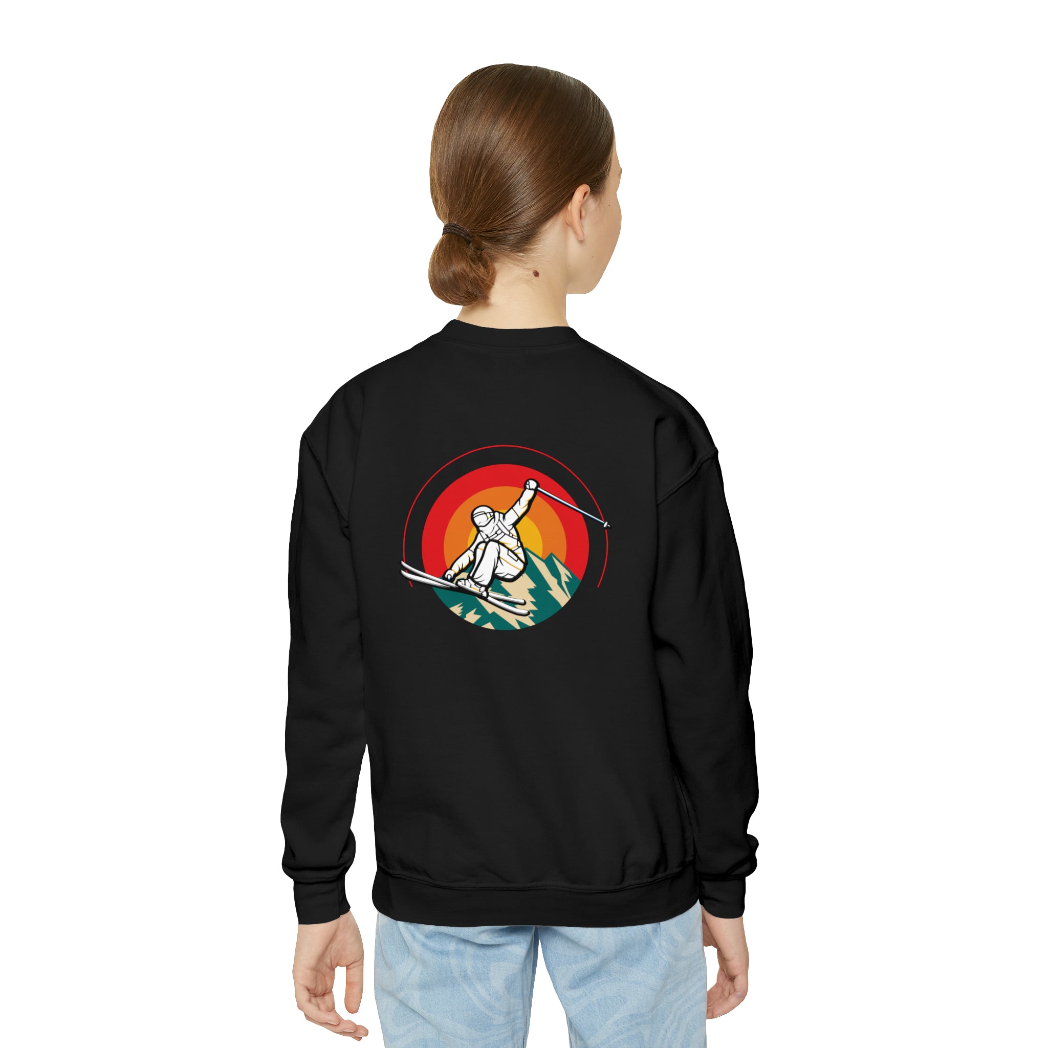 Youth ski jump Crewneck Sweatshirt