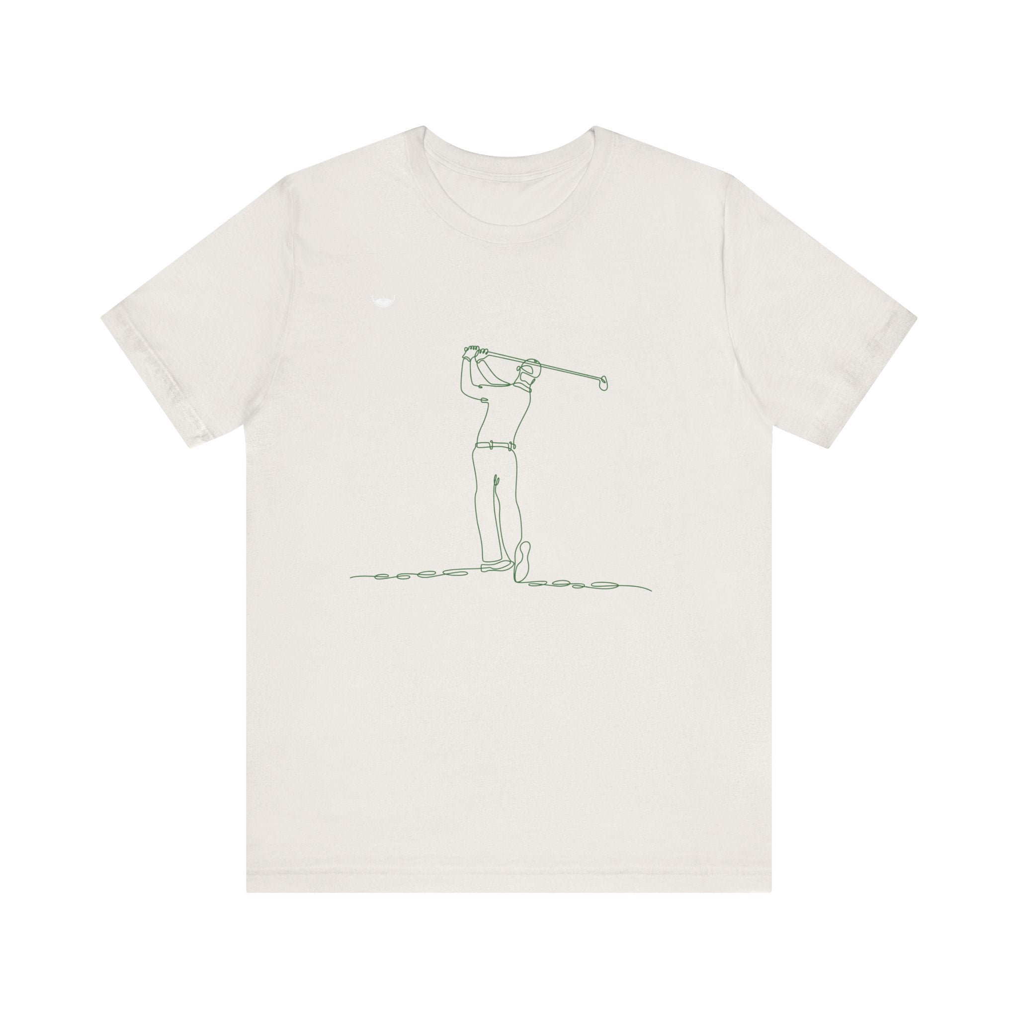 Golf Man Tee - Swing Club Line Design