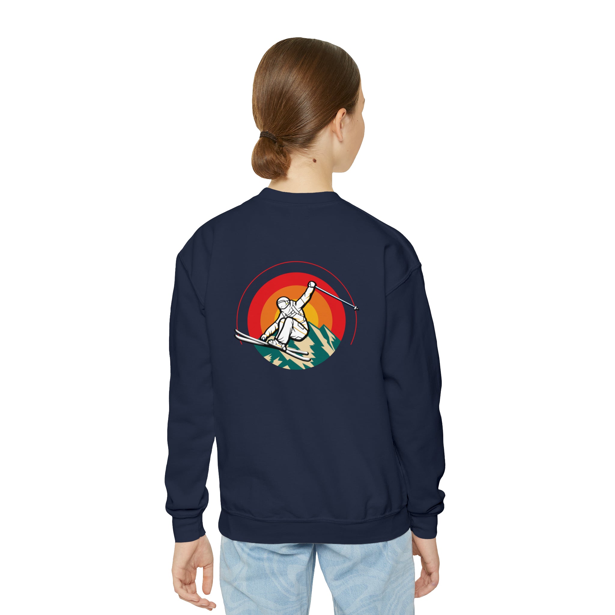 Youth ski jump Crewneck Sweatshirt