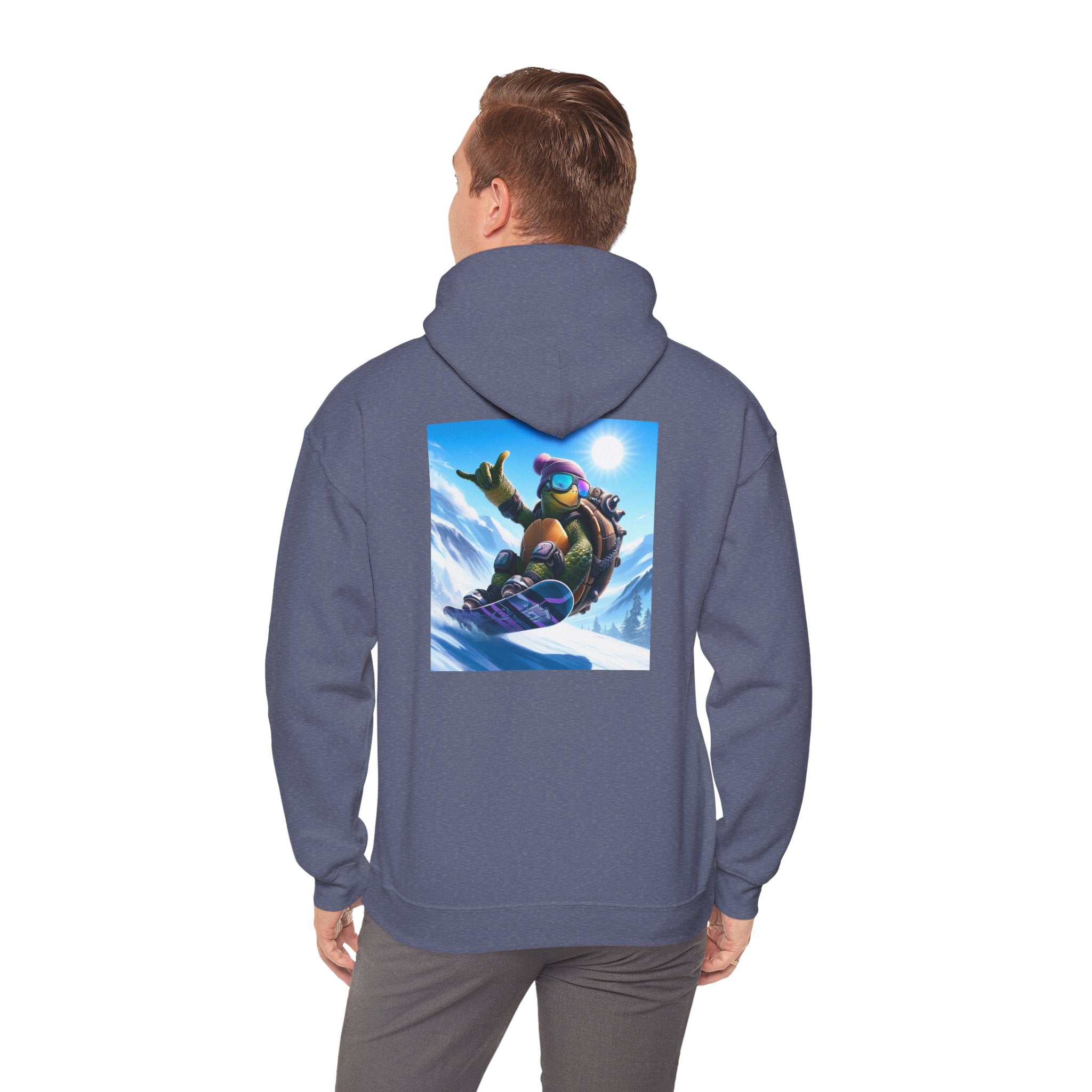 Hooded Sweatshirt Snowboarding Turtle Shakalaka Design