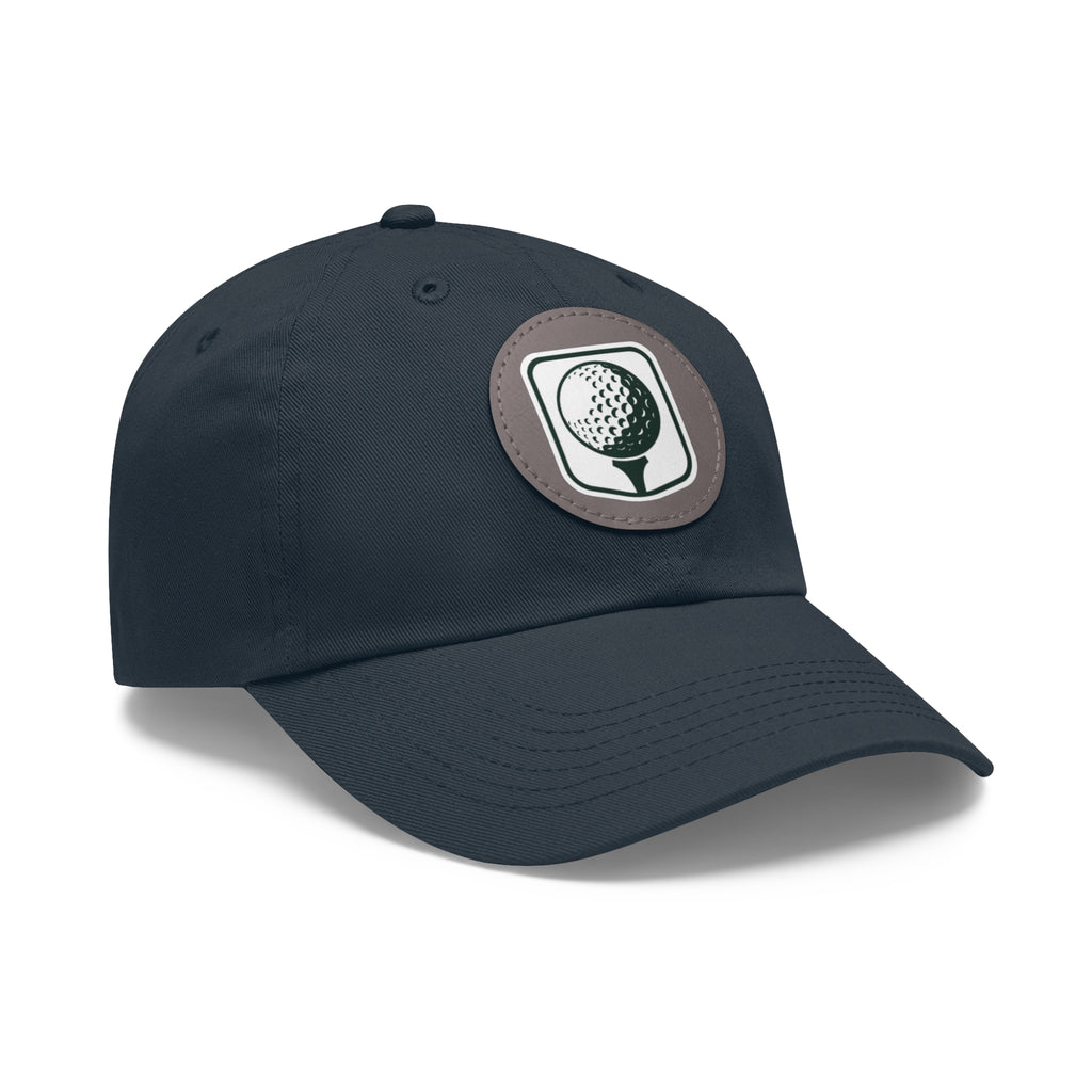 Leather Patch Golf Hat – Premium Adjustable Cap for Golfers & Outdoor Enthusiasts