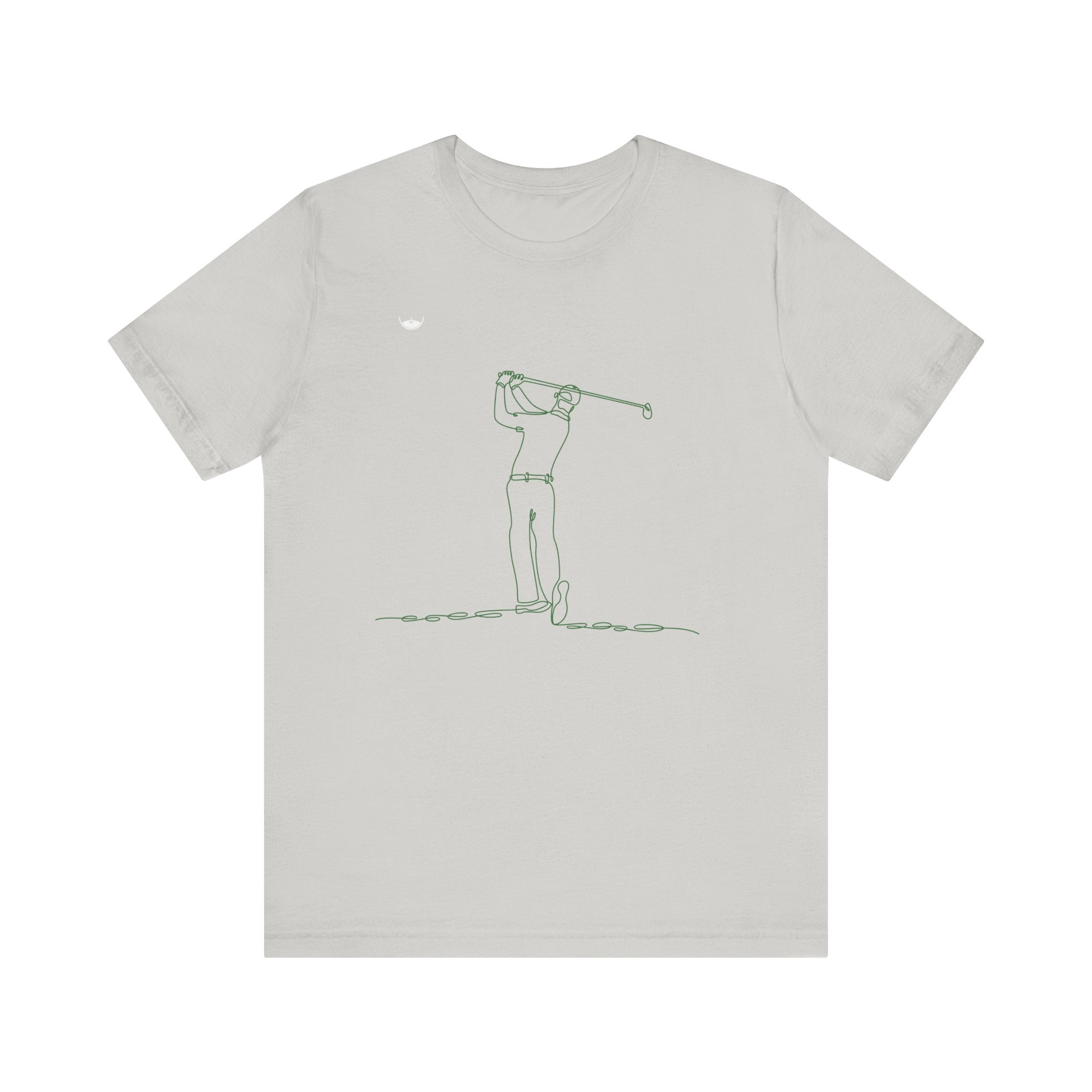 Golf Man Tee - Swing Club Line Design