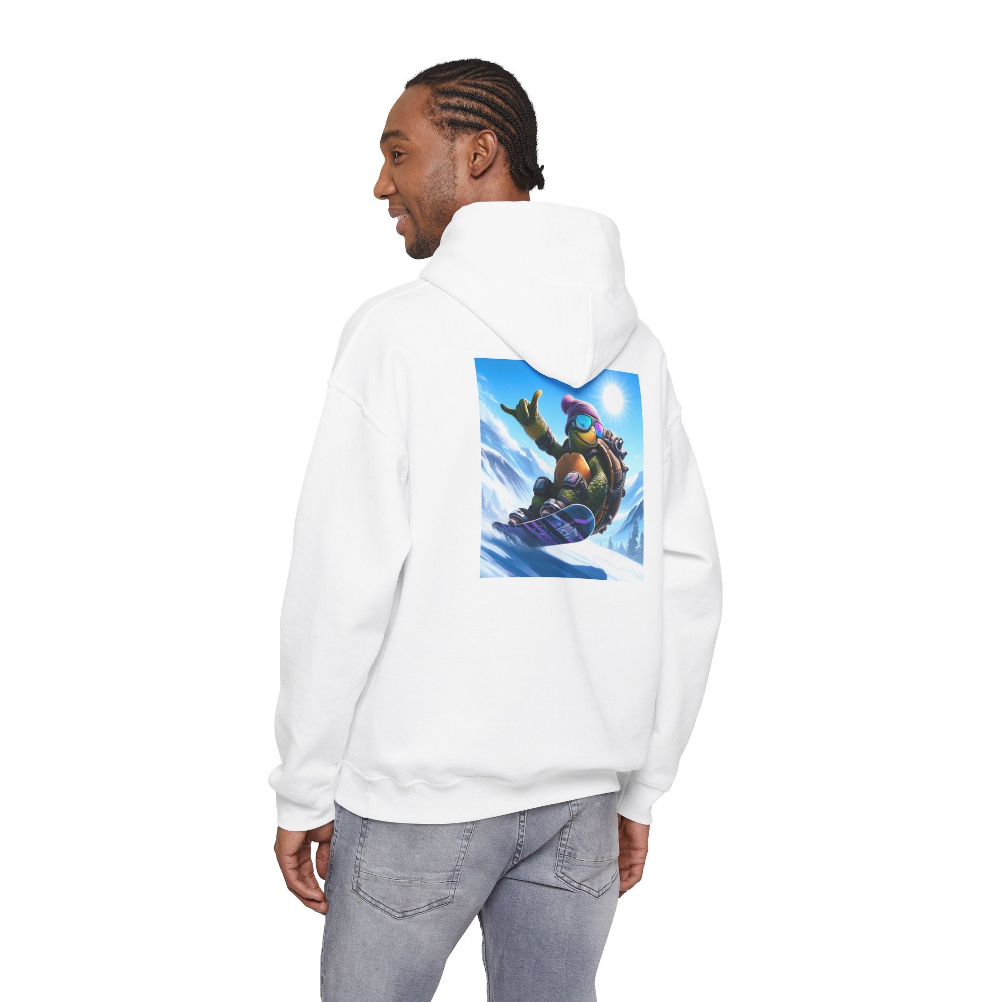 Hooded Sweatshirt Snowboarding Turtle Shakalaka Design