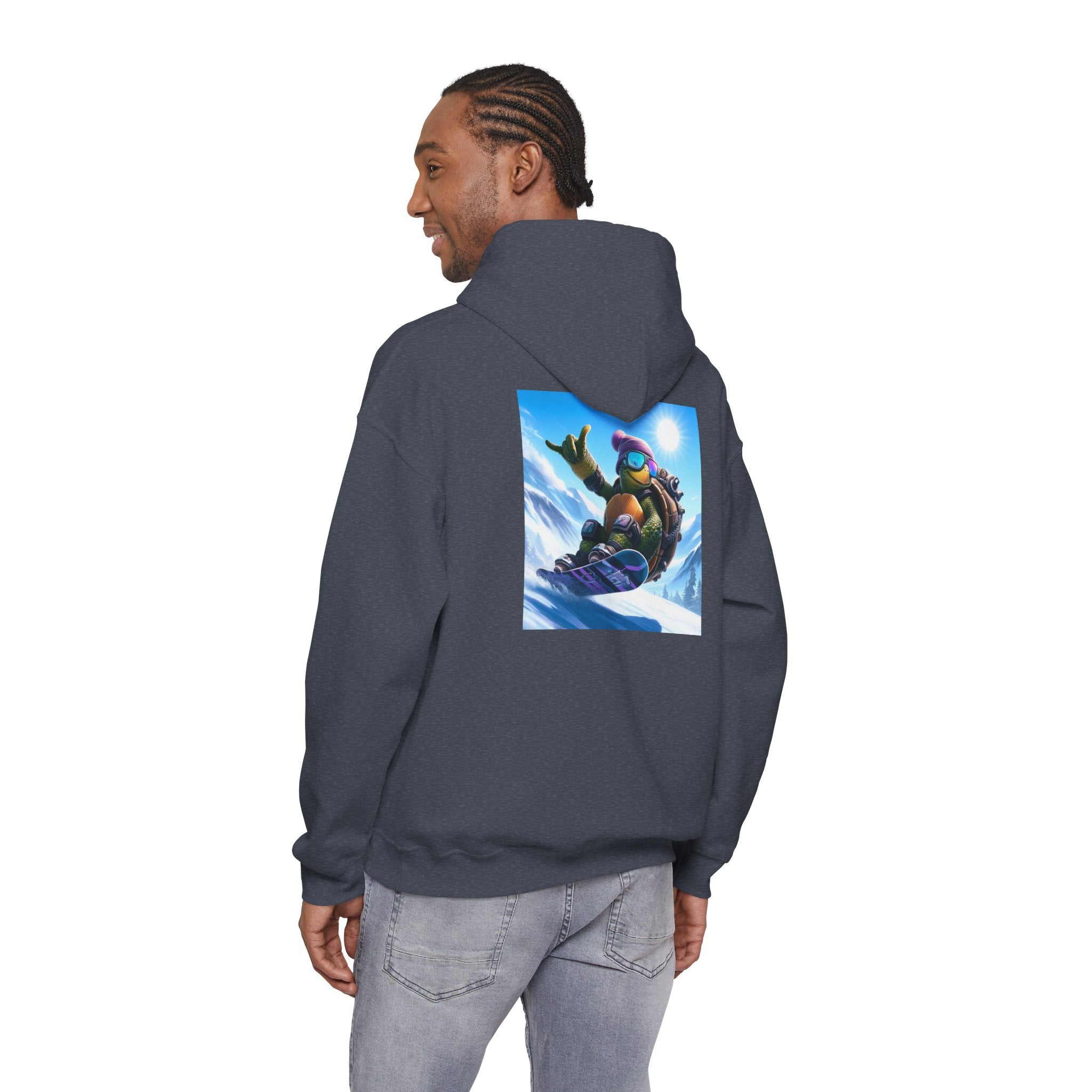 Hooded Sweatshirt Snowboarding Turtle Shakalaka Design