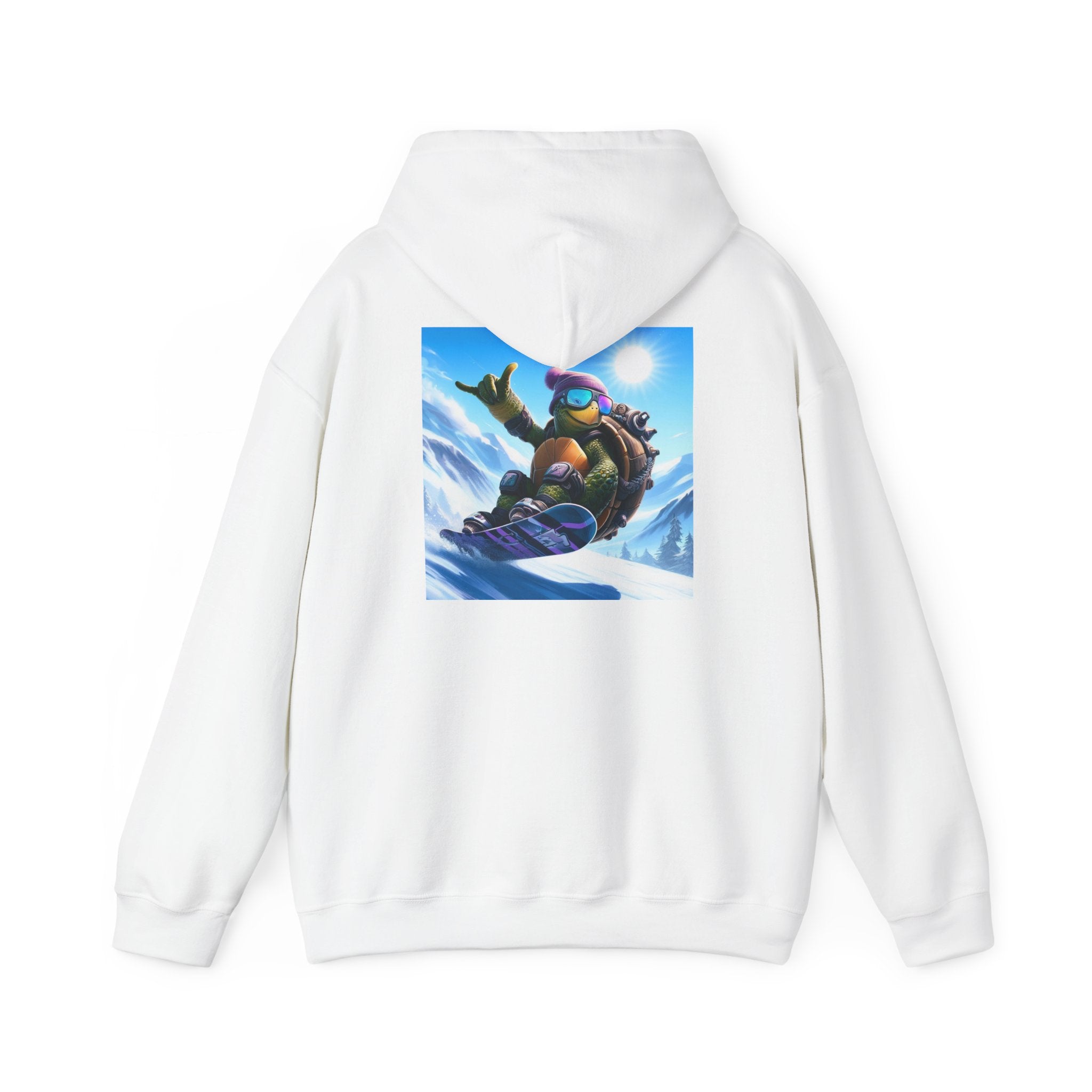 Hooded Sweatshirt Snowboarding Turtle Shakalaka Design