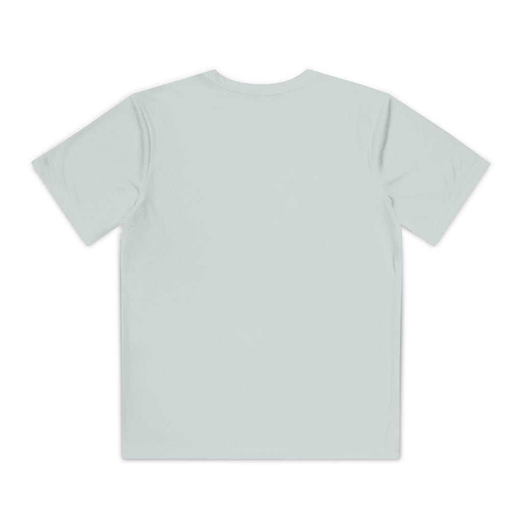 Minimalist Swinging Youth Golfer Performance Tee