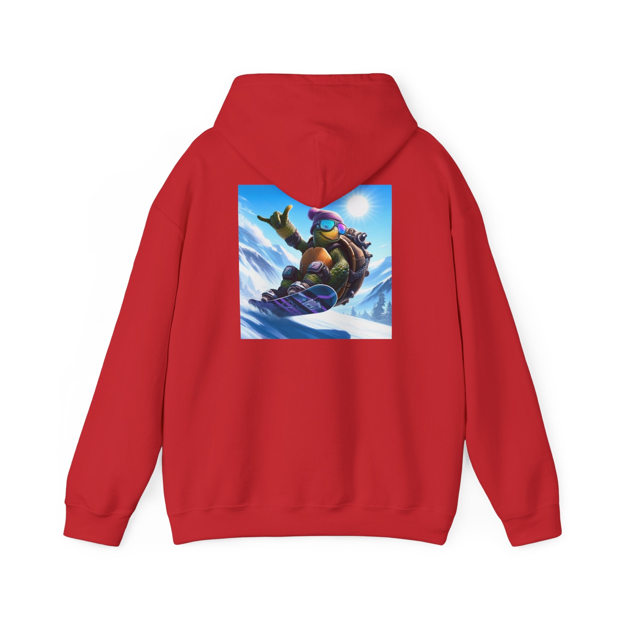 Hooded Sweatshirt Snowboarding Turtle Shakalaka Design