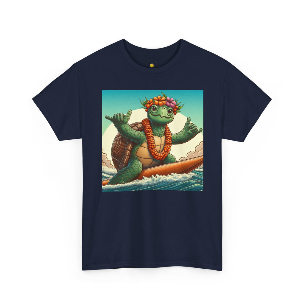 Surfing Turtle T-Shirt – Tropical Hawaiian Sea Turtle Graphic Tee