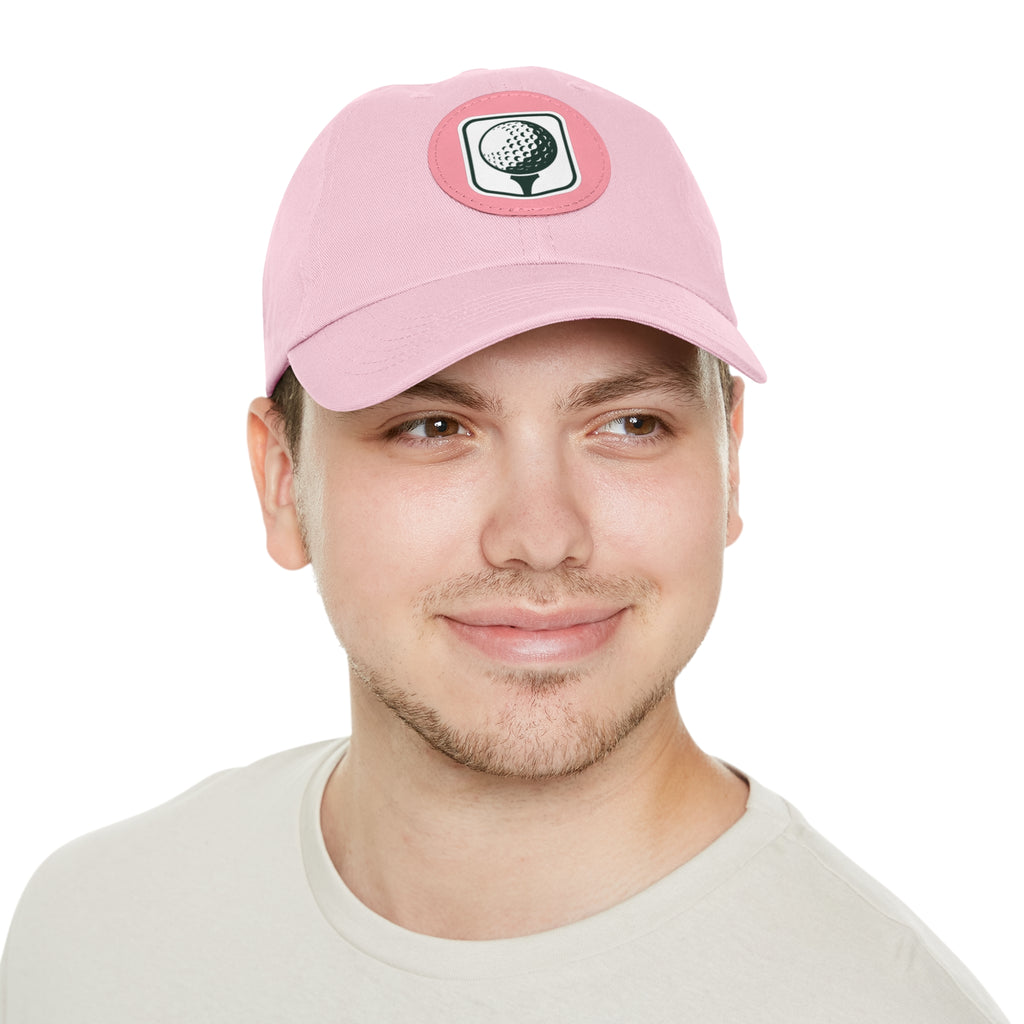 Leather Patch Golf Hat – Premium Adjustable Cap for Golfers & Outdoor Enthusiasts