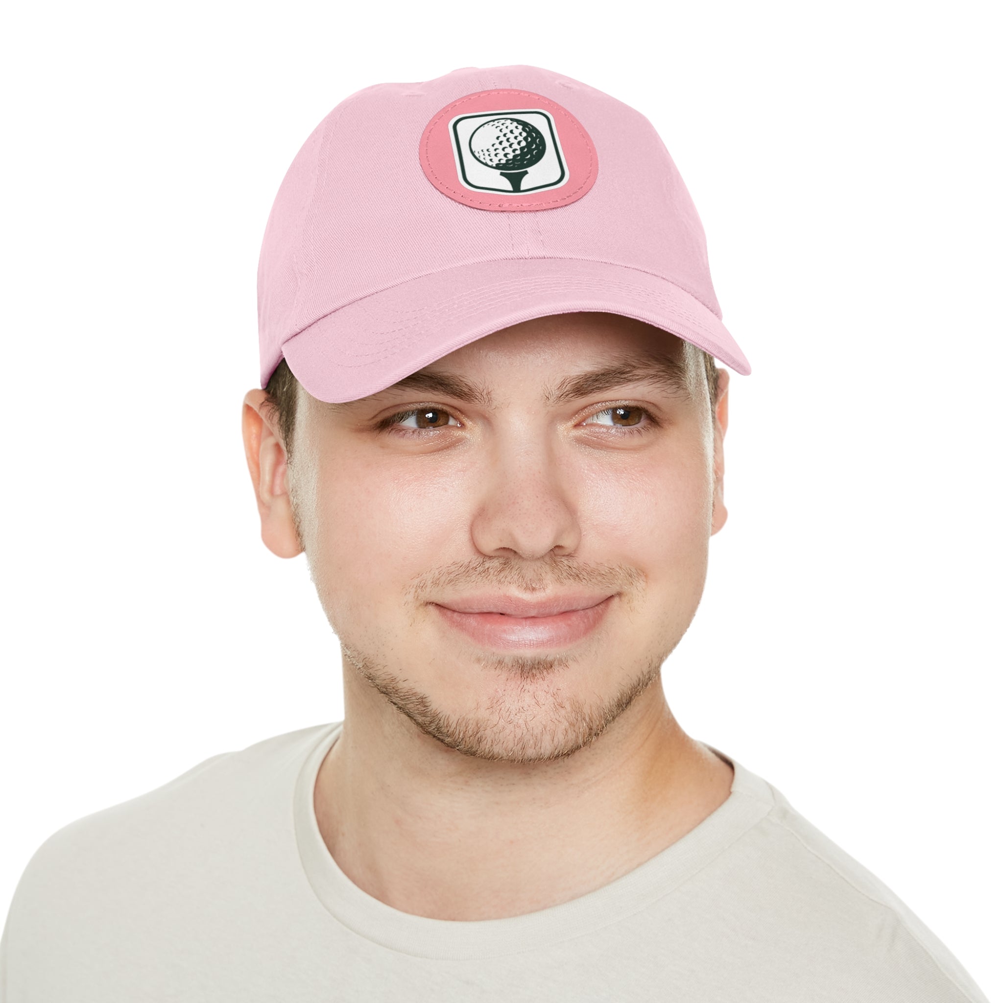 Leather Patch Golf Hat – Premium Adjustable Cap for Golfers & Outdoor Enthusiasts