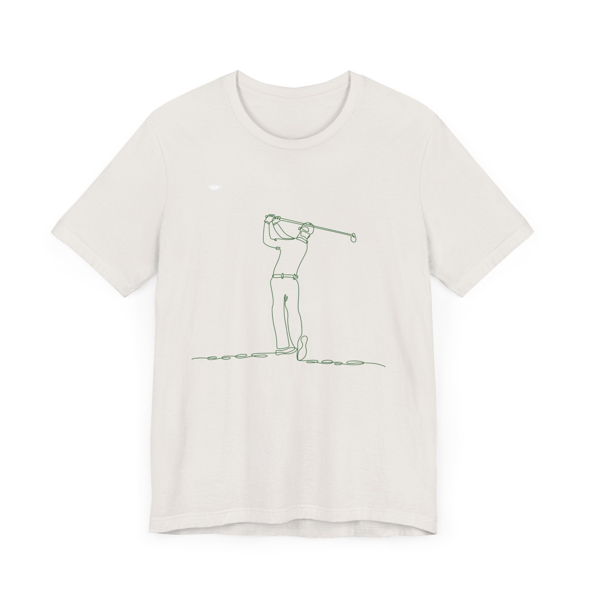 Golf Man Tee - Swing Club Line Design