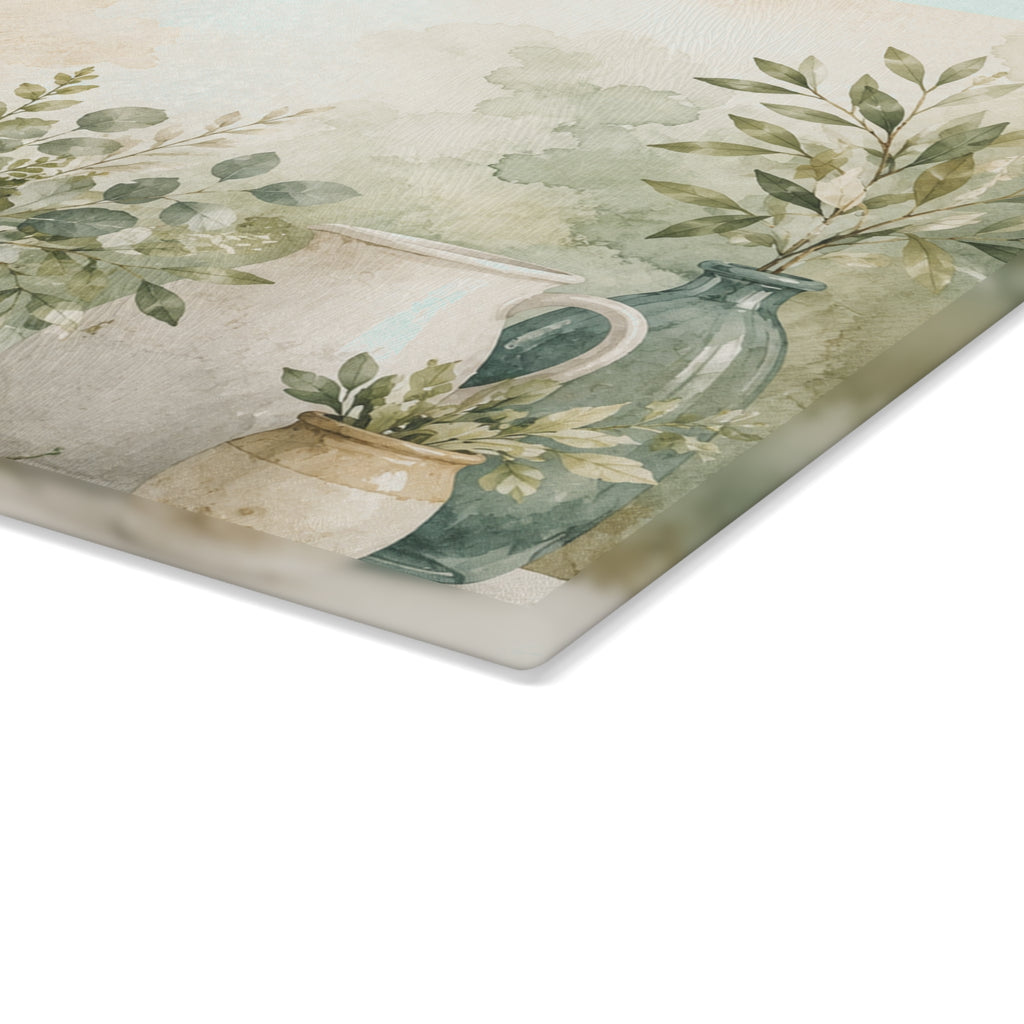 NuSafari® Tempered Glass Cutting Board Decorative Kitchen Prep Board Textured Glass Chopping Board