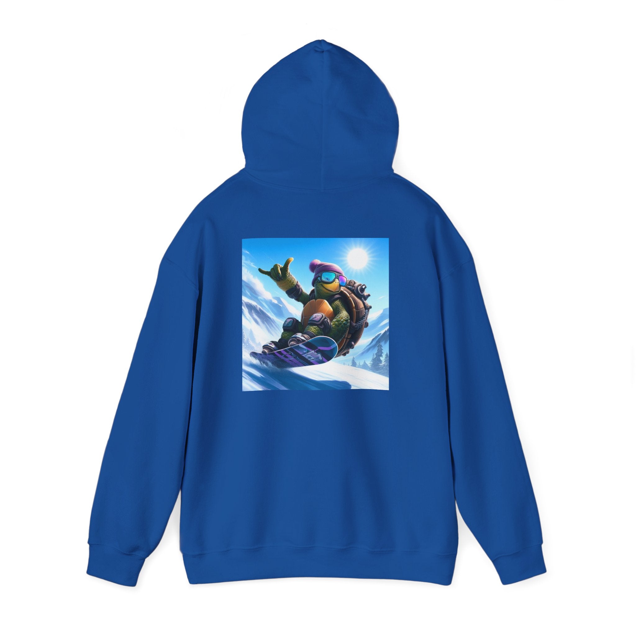 Hooded Sweatshirt Snowboarding Turtle Shakalaka Design