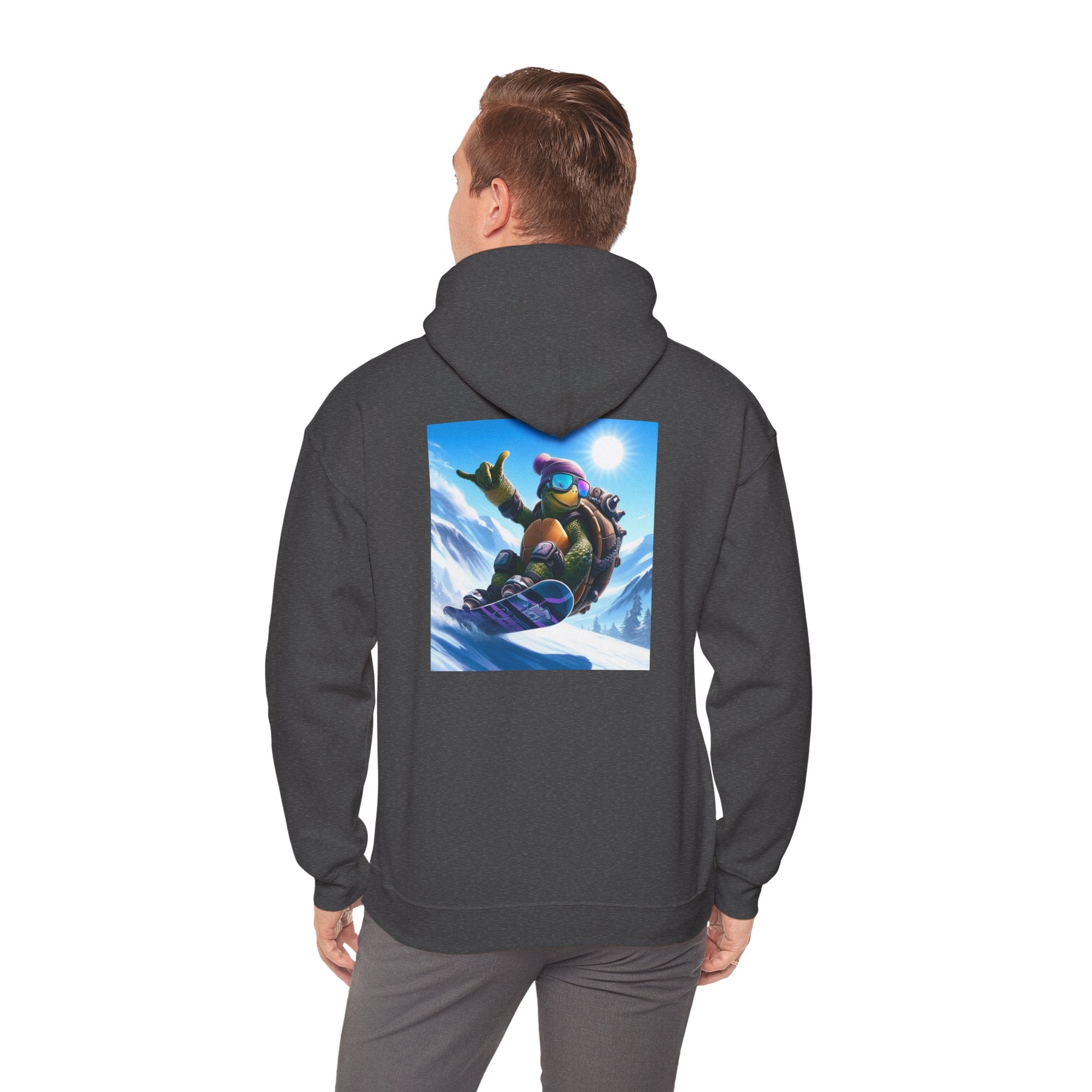Hooded Sweatshirt Snowboarding Turtle Shakalaka Design
