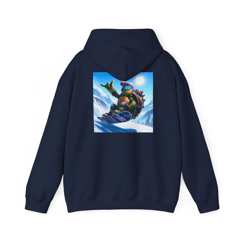 Hooded Sweatshirt Snowboarding Turtle Shakalaka Design