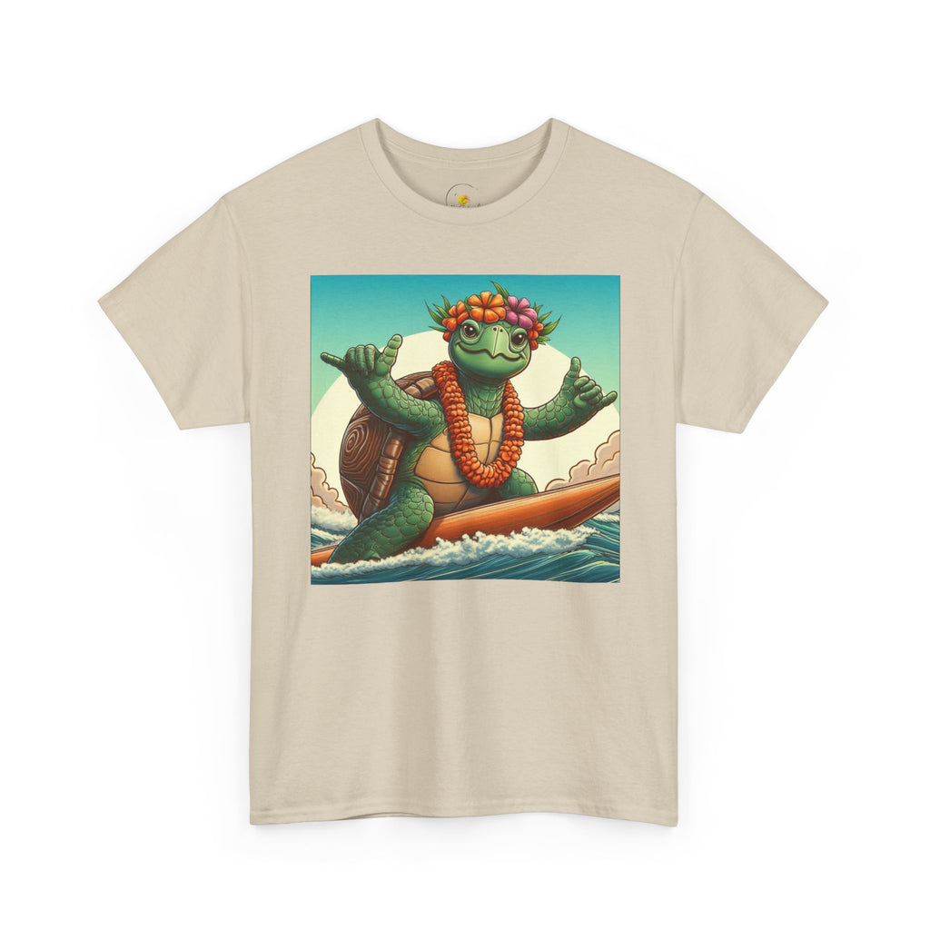 Surfing Turtle T-Shirt – Tropical Hawaiian Sea Turtle Graphic Tee
