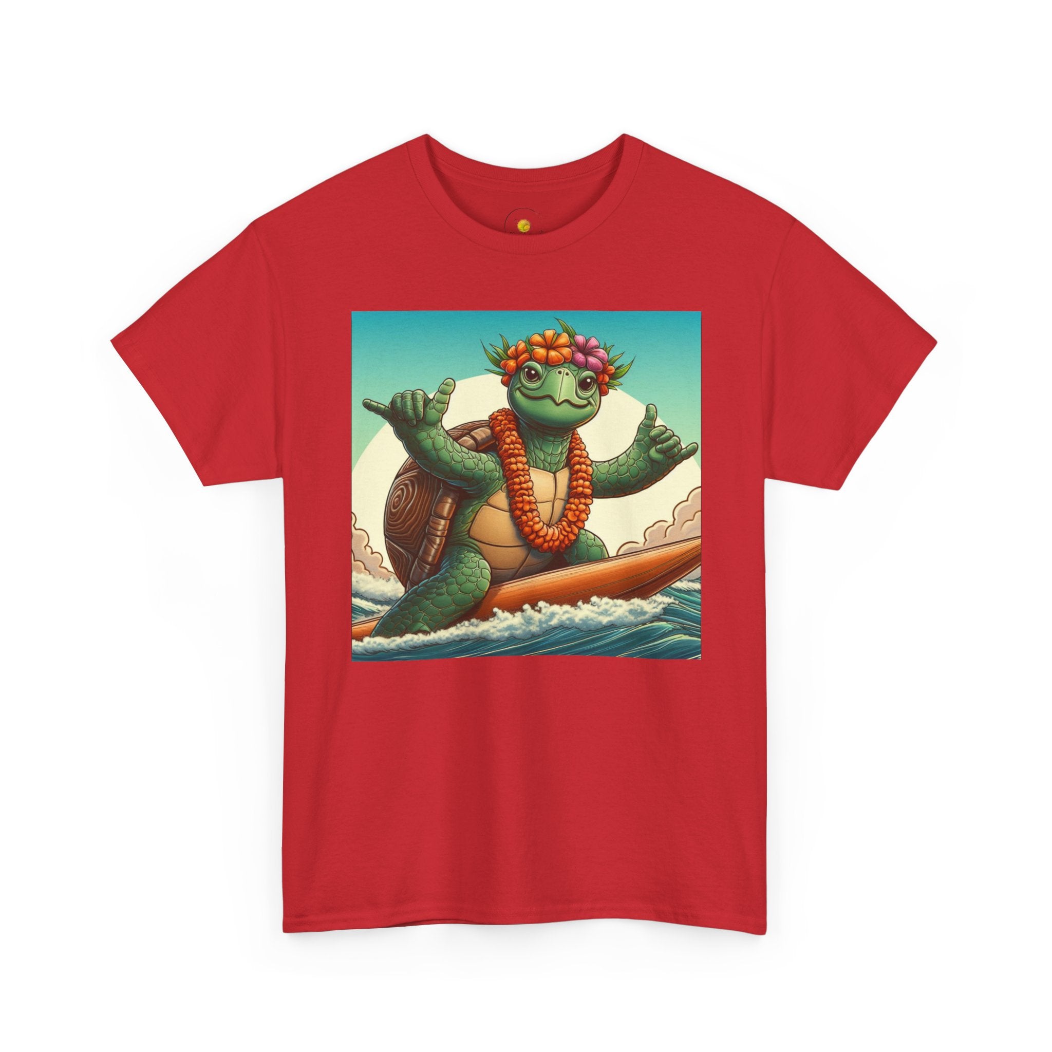 Surfing Turtle T-Shirt – Tropical Hawaiian Sea Turtle Graphic Tee