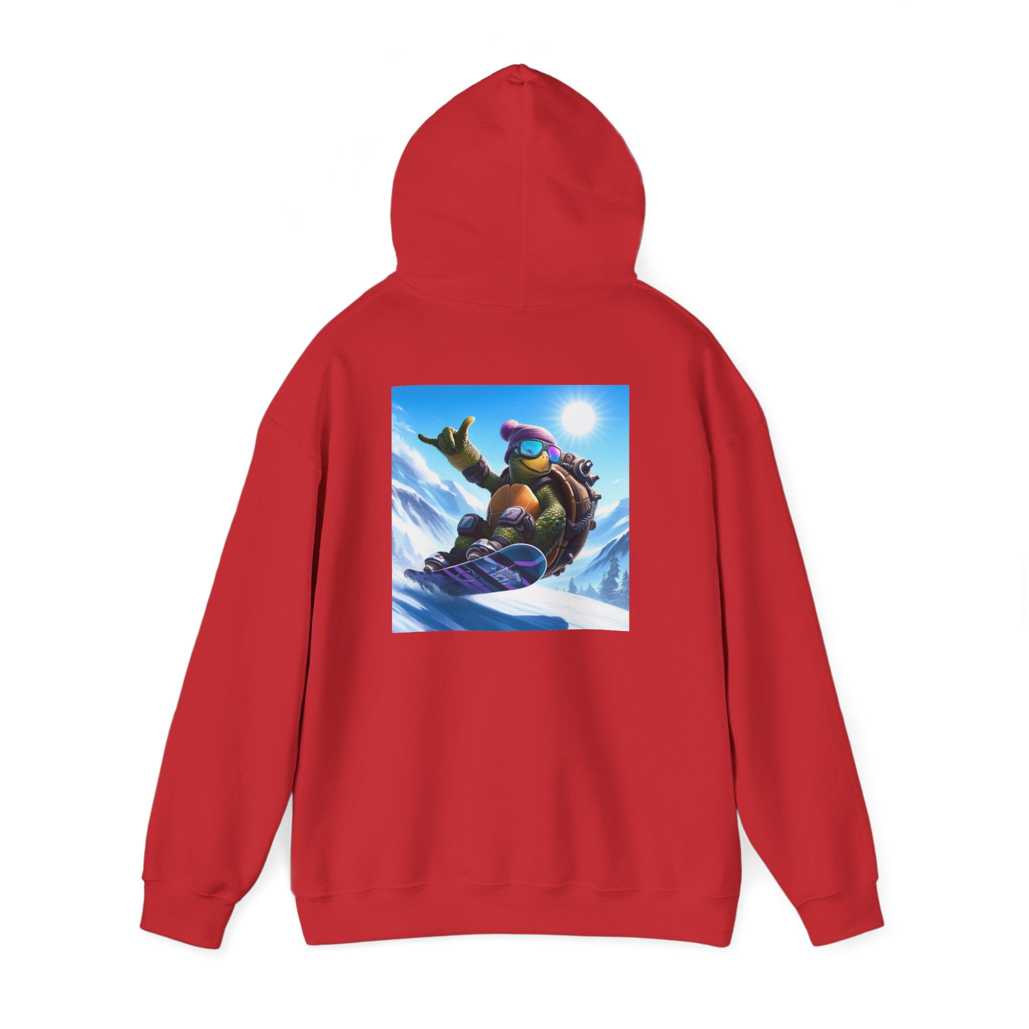 Hooded Sweatshirt Snowboarding Turtle Shakalaka Design