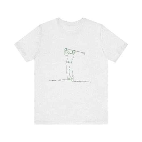Golf Man Tee - Swing Club Line Design