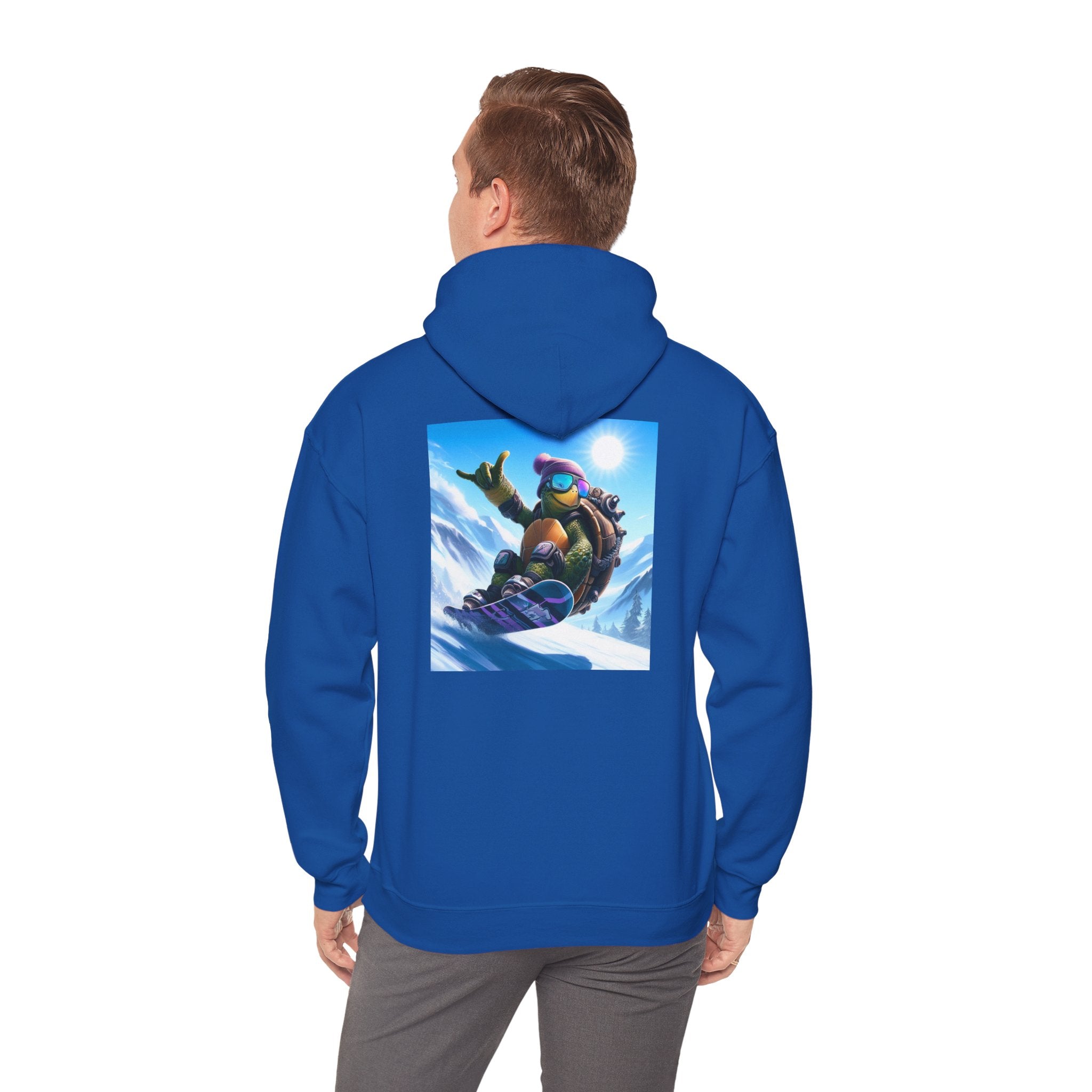 Hooded Sweatshirt Snowboarding Turtle Shakalaka Design