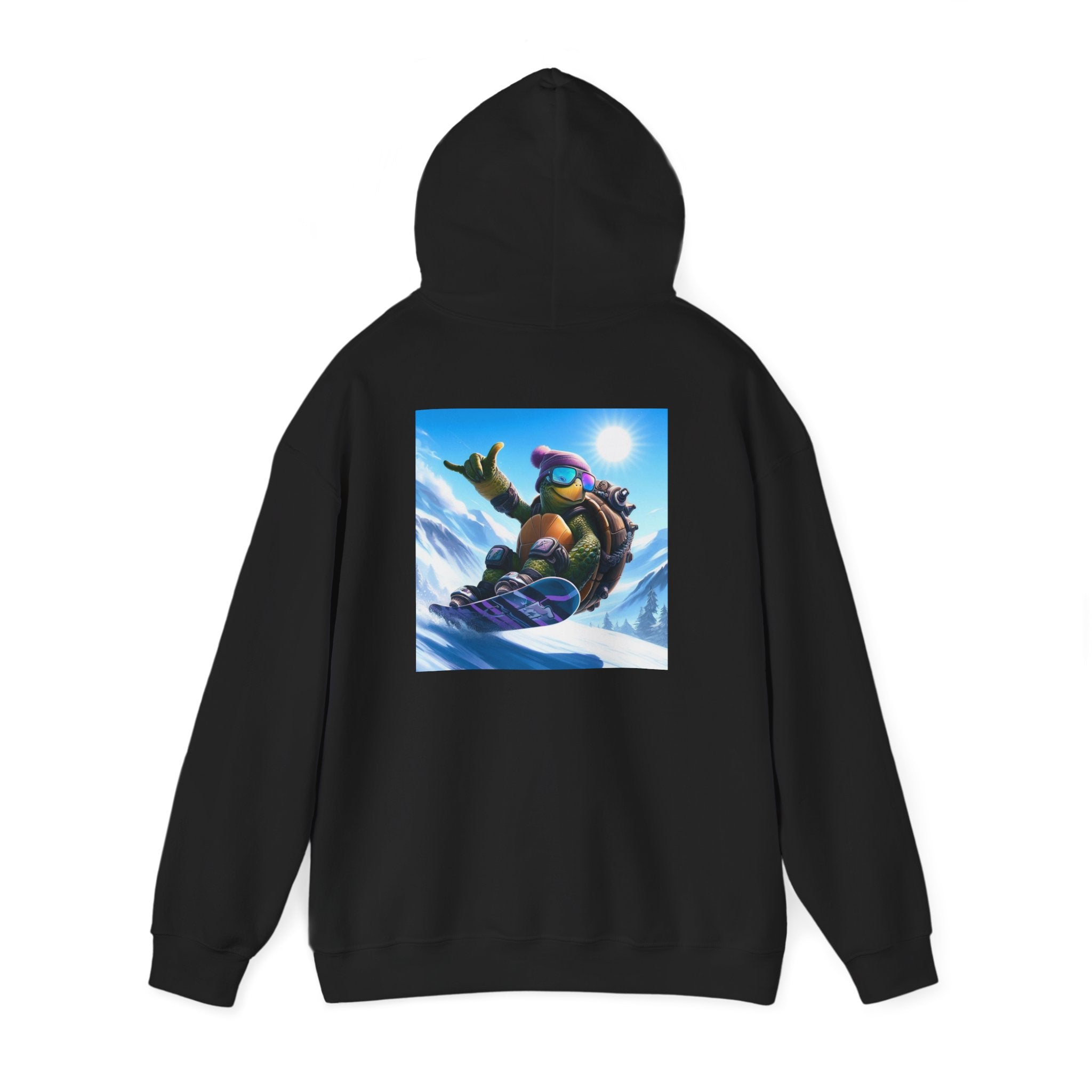 Hooded Sweatshirt Snowboarding Turtle Shakalaka Design