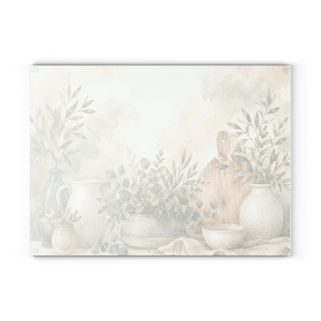 NuSafari® Tempered Glass Cutting Board Decorative Kitchen Prep Board Textured Glass Chopping Board