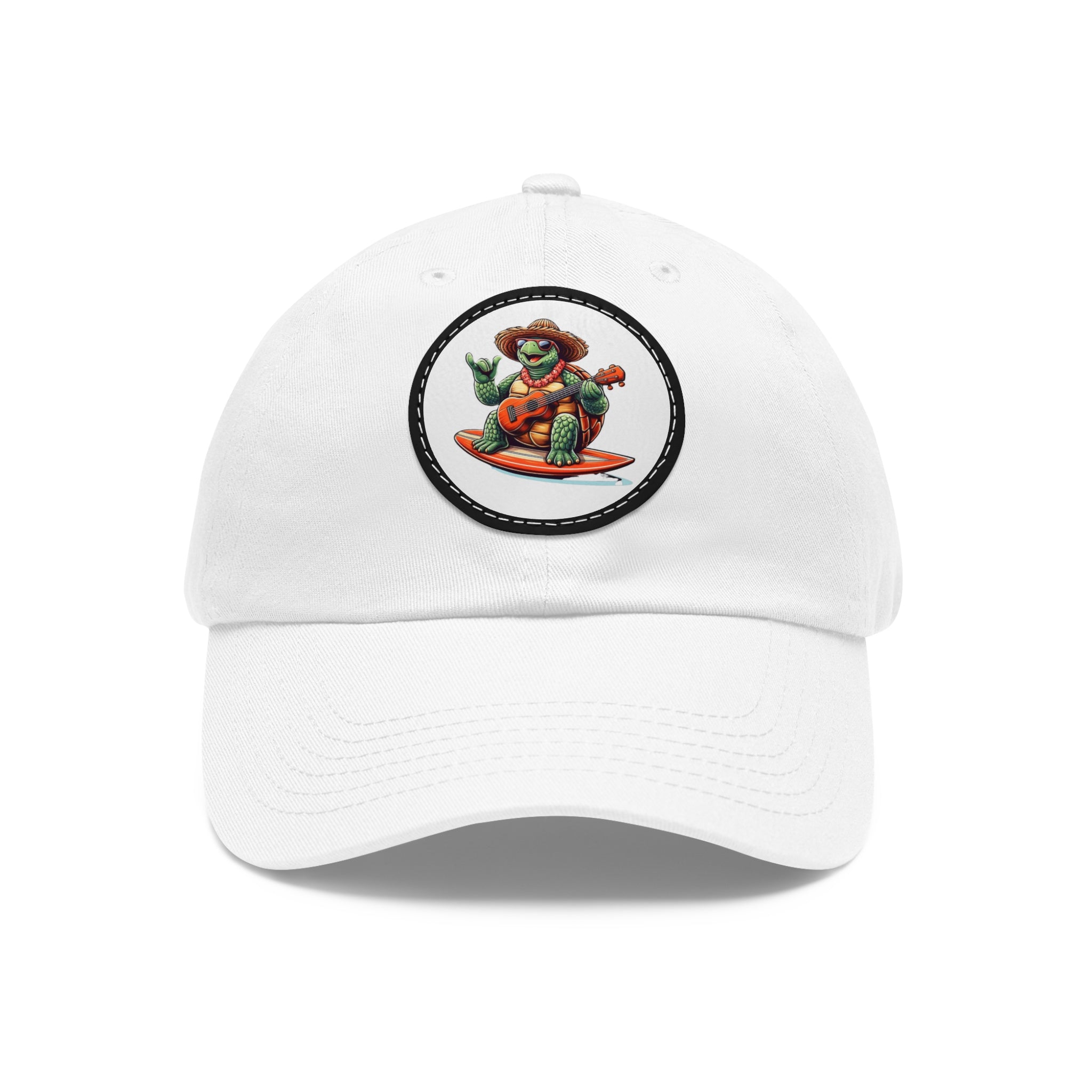 Surfing Turtle Leather Patch  Coastal Calm Collection
