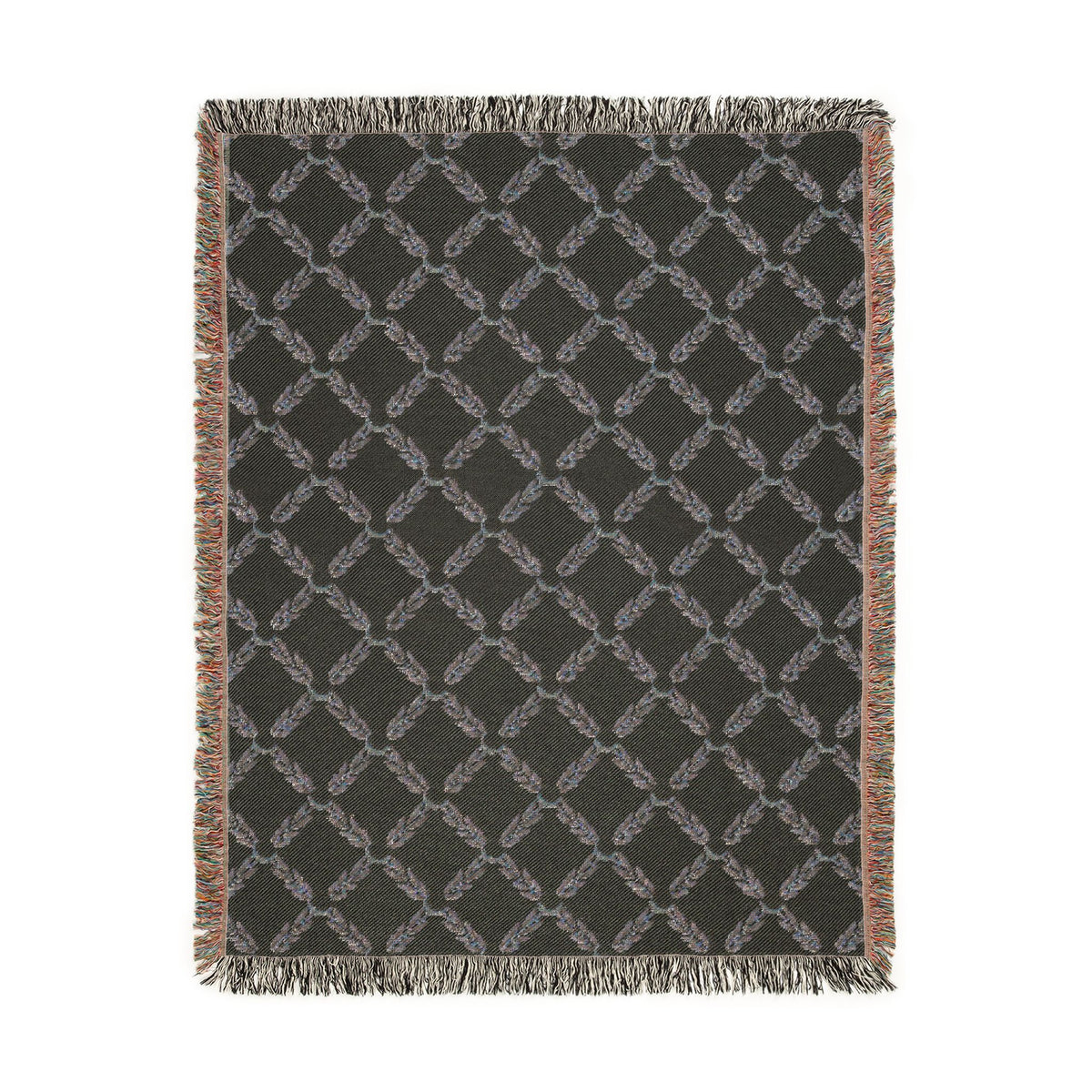 NuSafari® Golf Woven Throw Blanket, 100% Cotton Olive Branch & Golf Ball Tapestry , Country Club