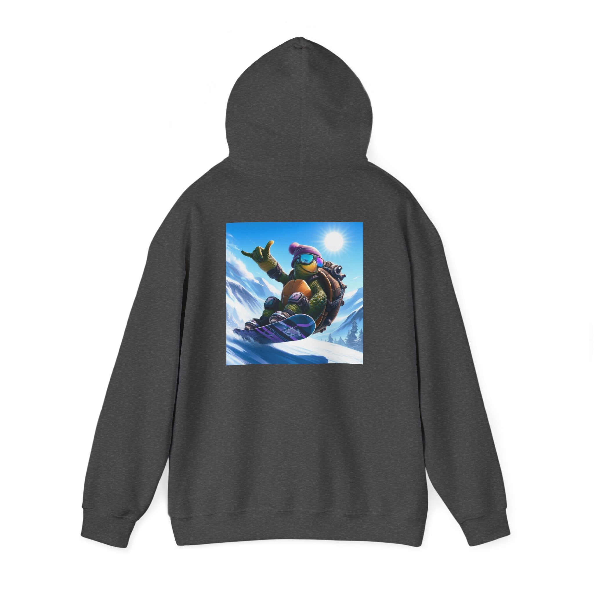 Hooded Sweatshirt Snowboarding Turtle Shakalaka Design