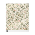 NuSafari® Sage Green Floral Wrapping Paper Roll, Blush Botanical Gift Wrap For Showers, House