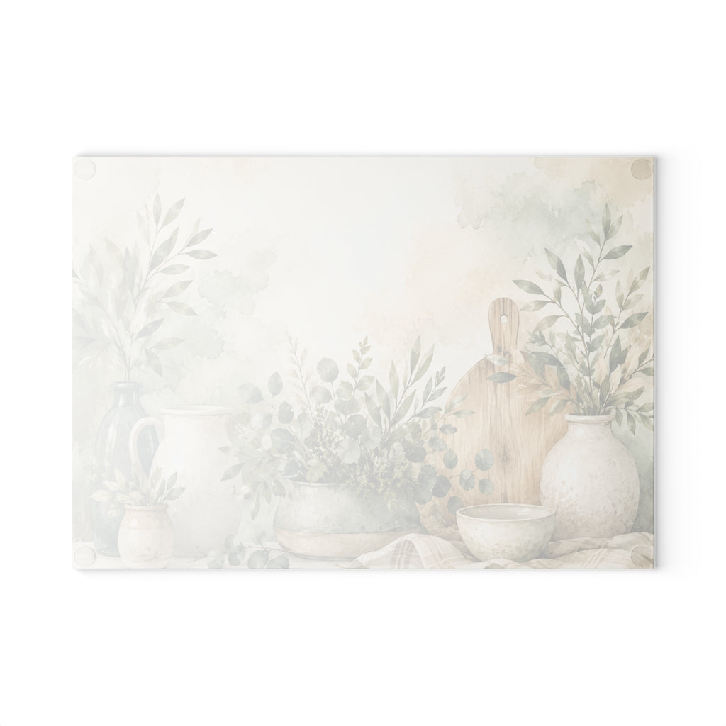 NuSafari® Tempered Glass Cutting Board Decorative Kitchen Prep Board Textured Glass Chopping Board
