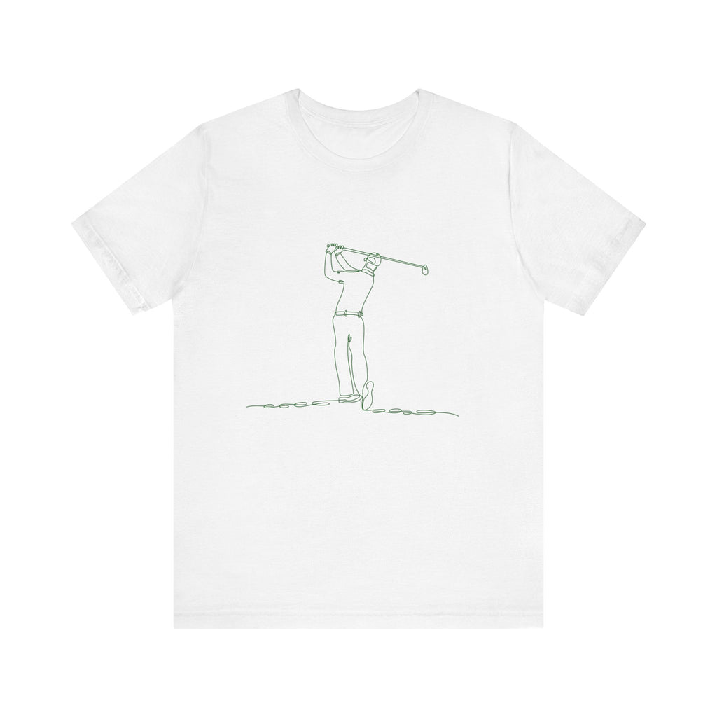 Golf Man Tee - Swing Club Line Design