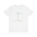 Golf Man Tee - Swing Club Line Design