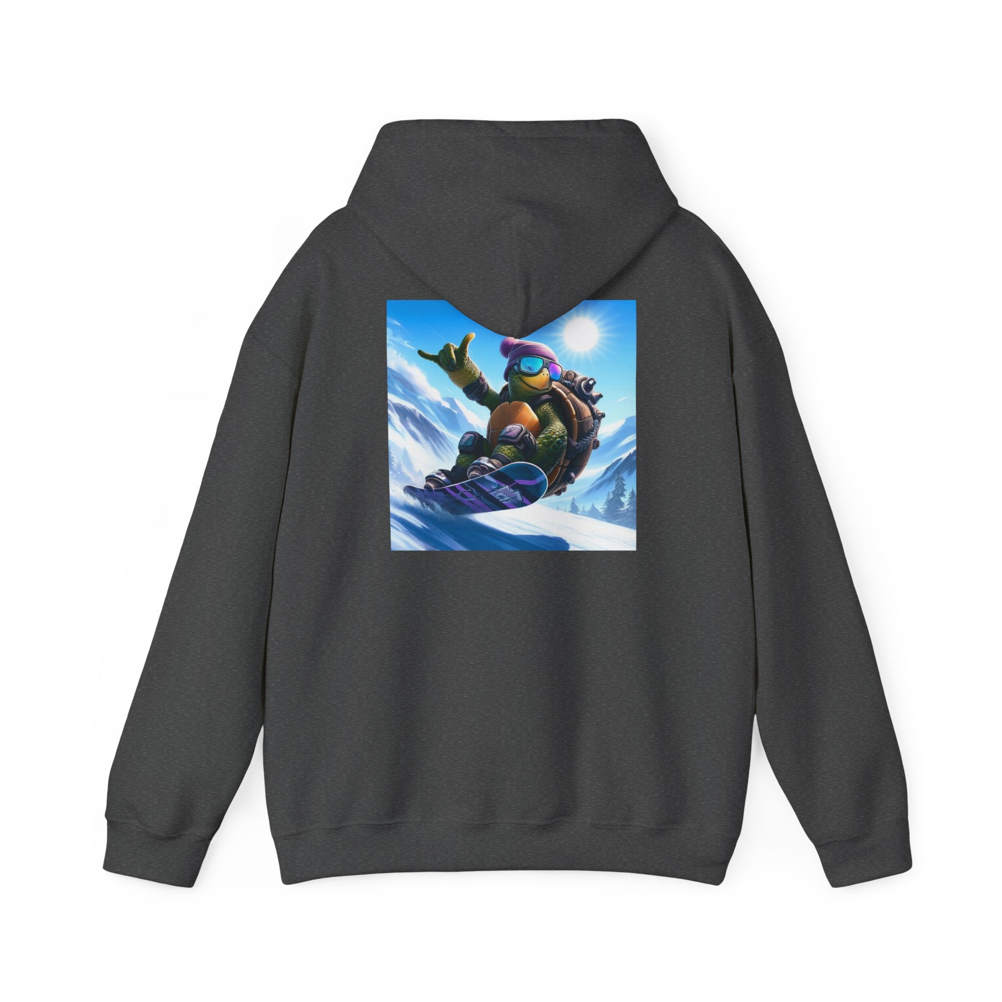 Hooded Sweatshirt Snowboarding Turtle Shakalaka Design