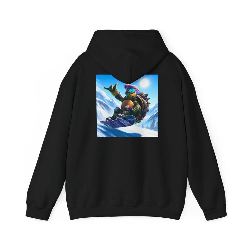 Hooded Sweatshirt Snowboarding Turtle Shakalaka Design